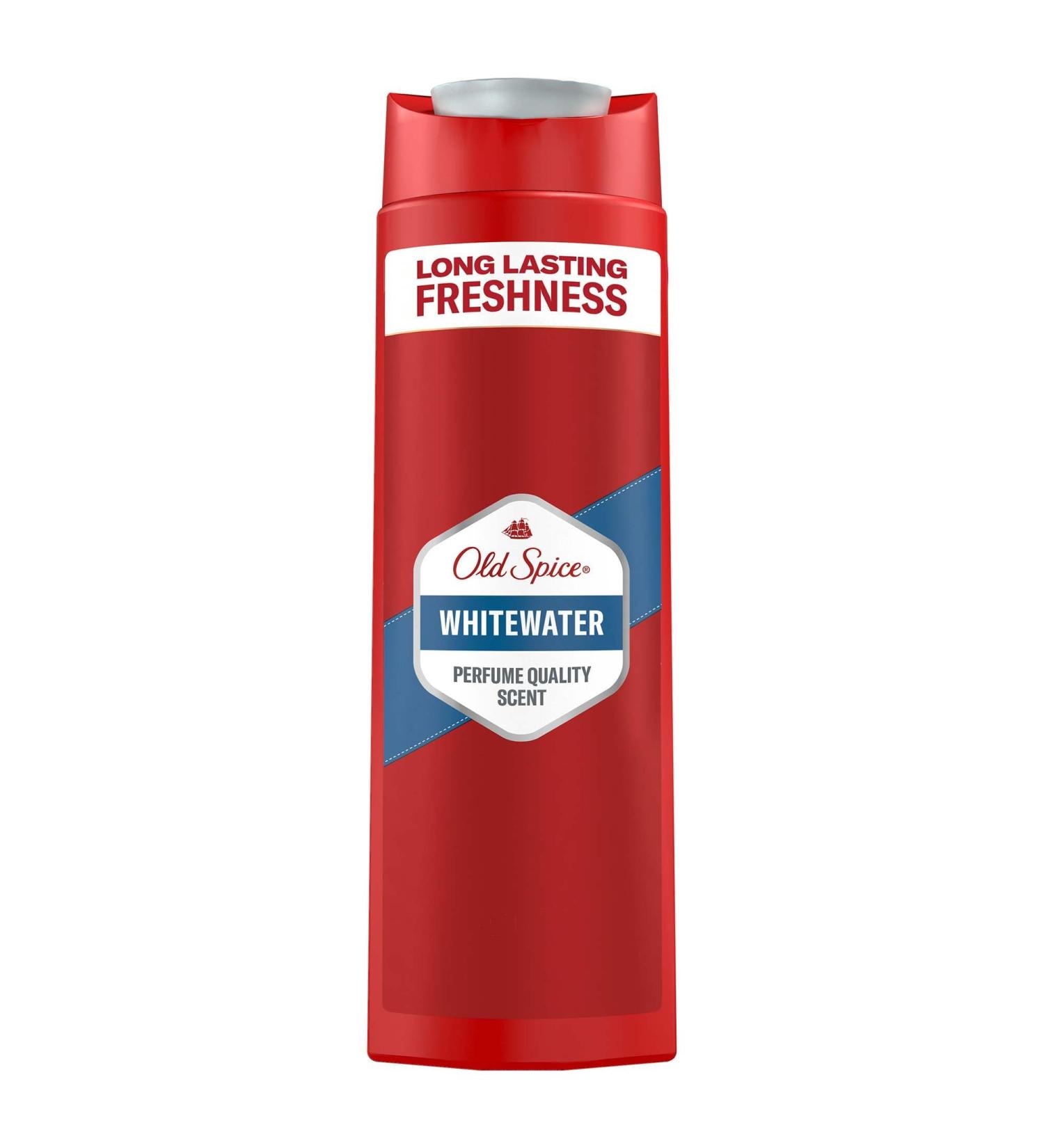  Old Spice Old Spice Whitewater 3-in-1 Multi-Use Shampoo for Hair Face and Body 400ml Long Lasting Freshness Fragrance Quality Deep Cleansing - Buy Online on GoSupps.com