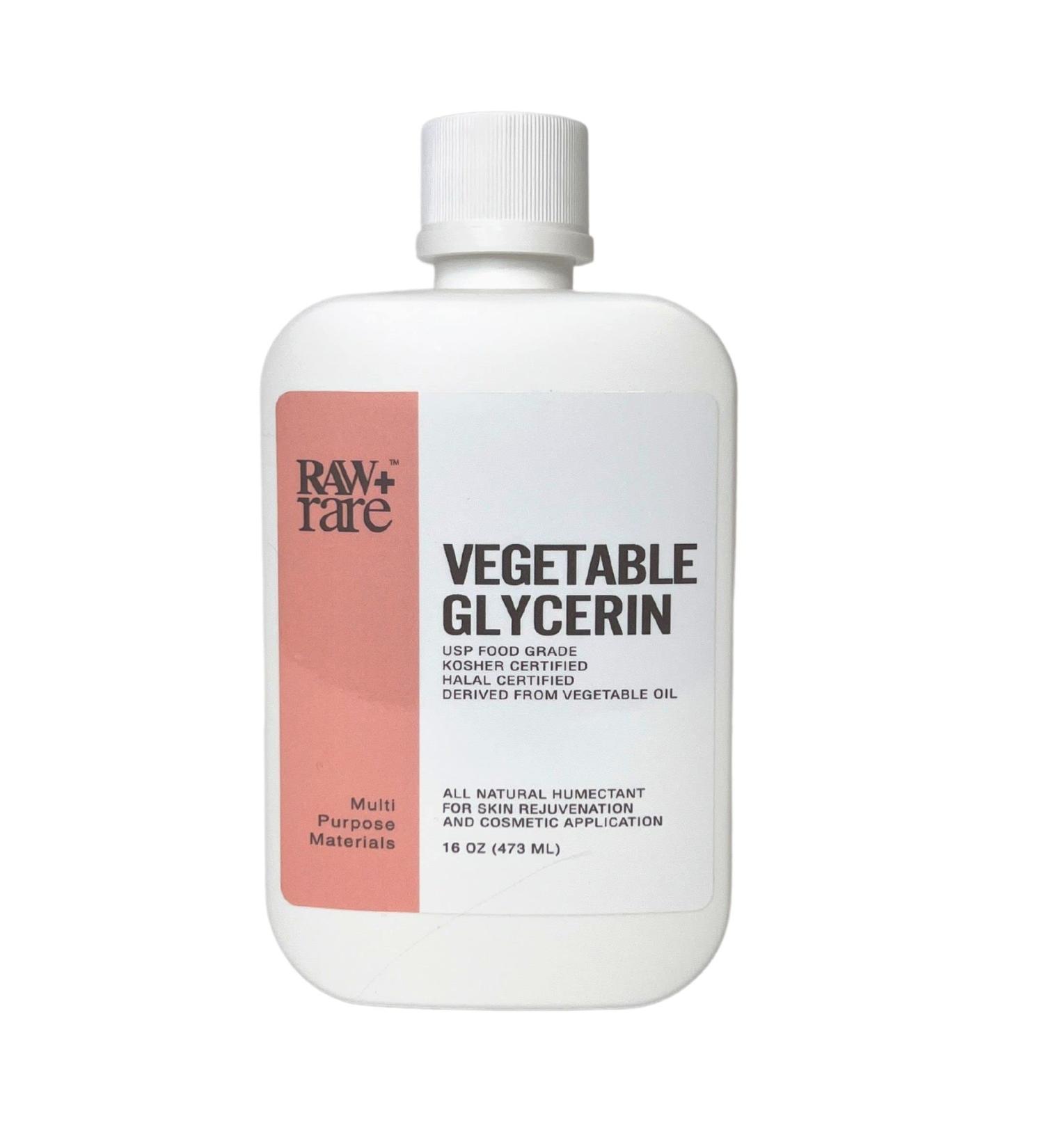Raw Plus Rare Vegetable Glycerin Quart - Natural Pure USP Food Grade/Cosmetic Grade for Skin, Hair, Crafts, Soap Base Oil - Kosher, Halal, Pharmaceutical Grade - Buy Online on GoSupps.com