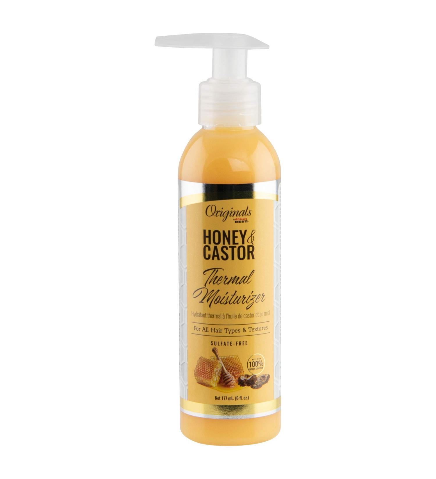 Originals by Africa's Best Honey & Castor Thermal Hair Moisturizer - Sulfate-Free 6 oz | Ideal for All Hair Types & Textures - Buy Online on GoSupps.com