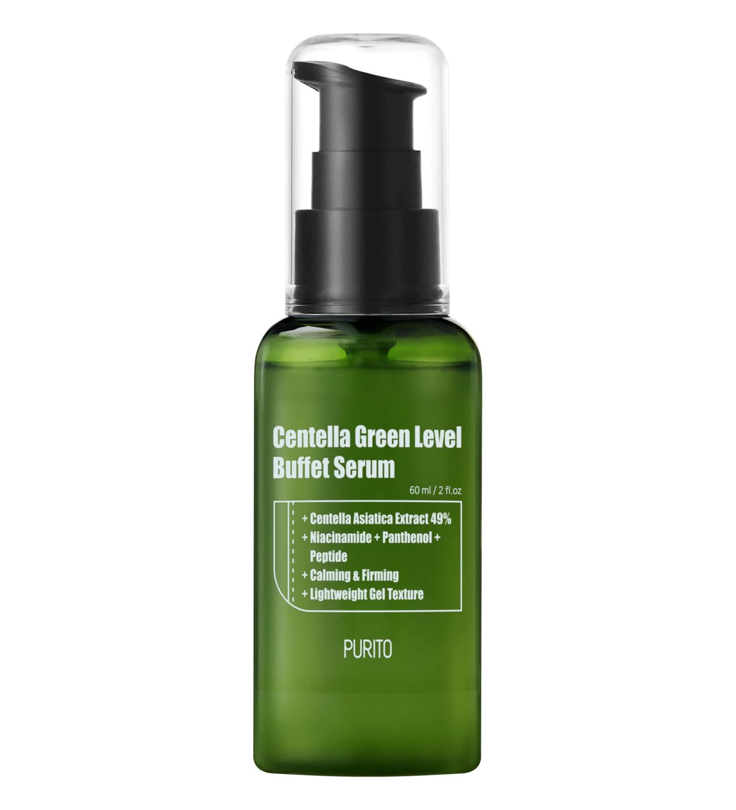 Purito Centella Green Level Buffet Serum 60ml - Soothing & Hydrating Skincare - Buy Online on GoSupps.com