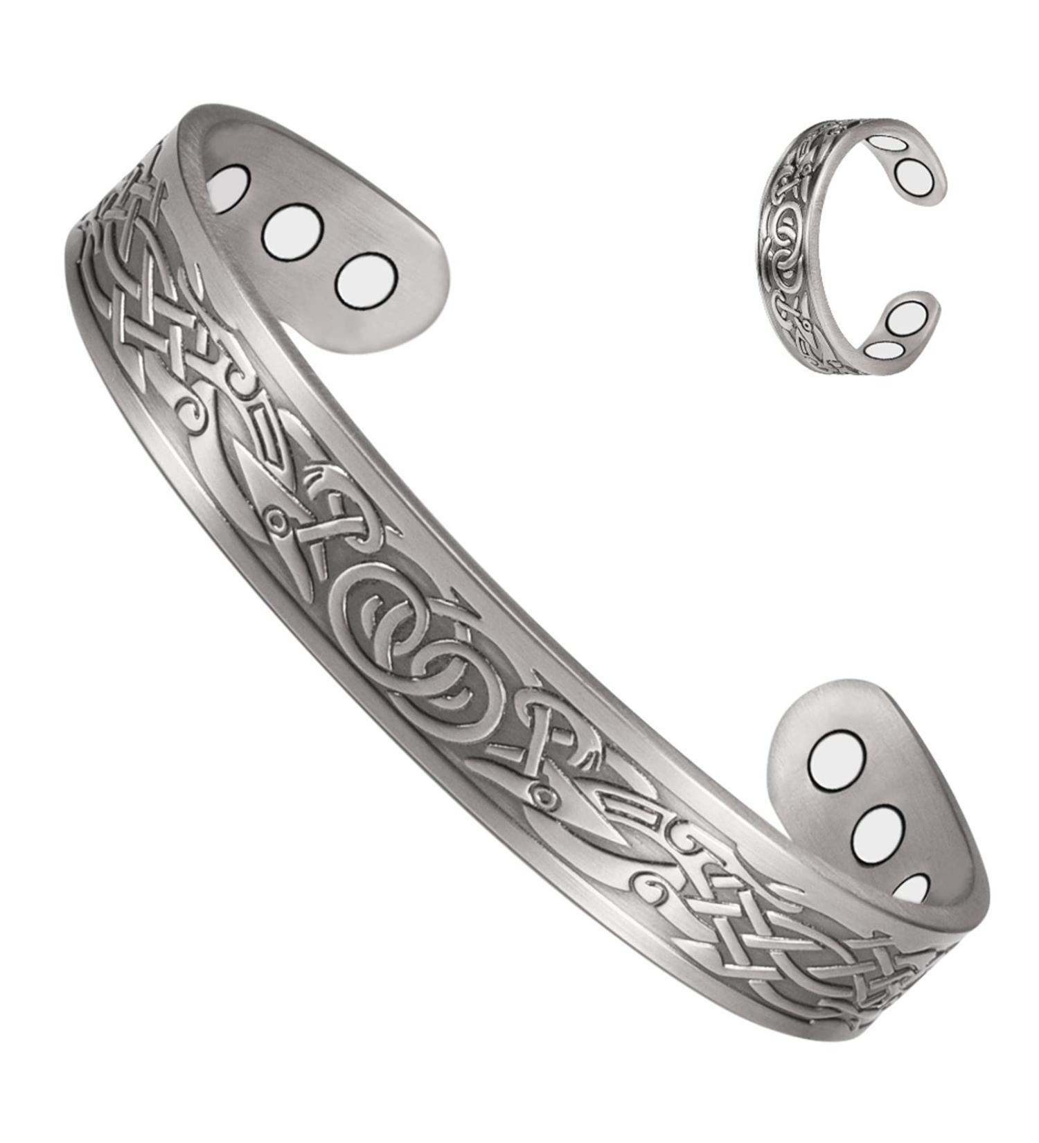 Shop Adjustable Copper Bracelet & Ring Set for Men & Women - Perfect Mother's Day Jewelry Gift - Buy Online on GoSupps.com