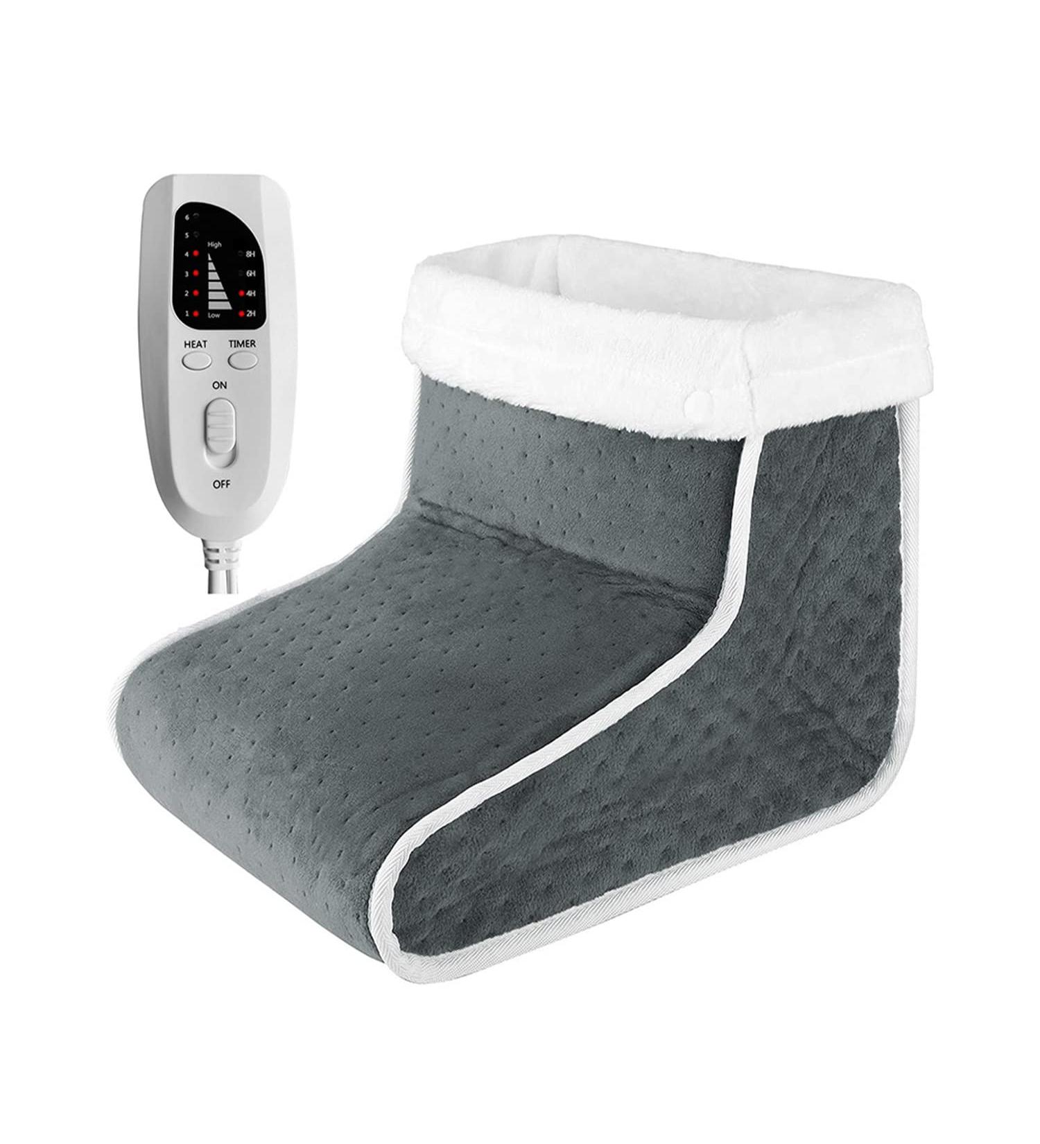 Buy Electrical Foot Warmer with 6 Temperature Levels - Overheat Protection & Washable Lining | Size Up to 46 - Dark Gray - Buy Online on GoSupps.com