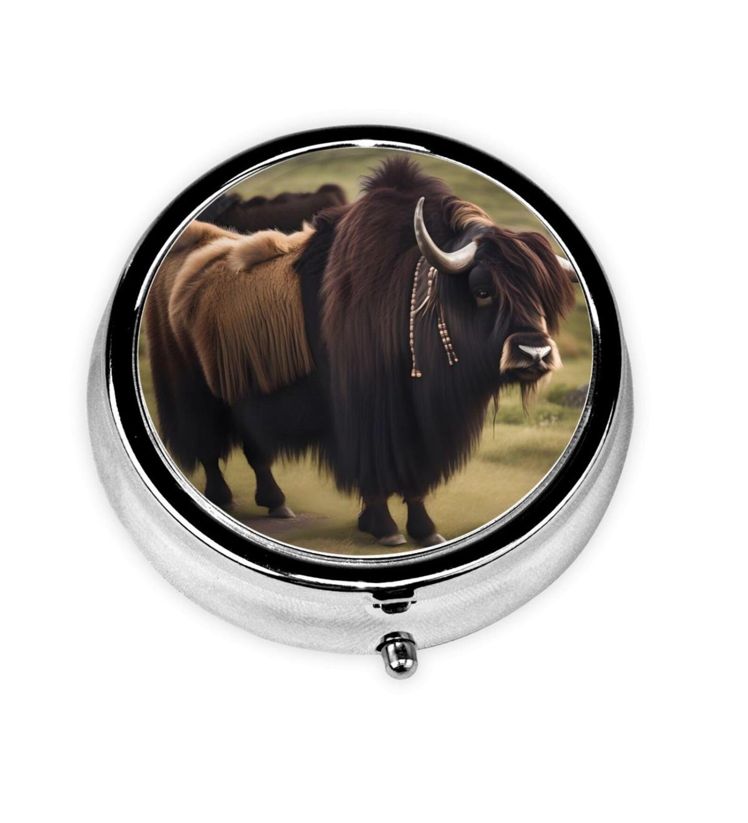 Mighty Highland Yakround Pill Box | 3 Compartment Portable Travel Organizer | International Shipping Available - Buy Online on GoSupps.com