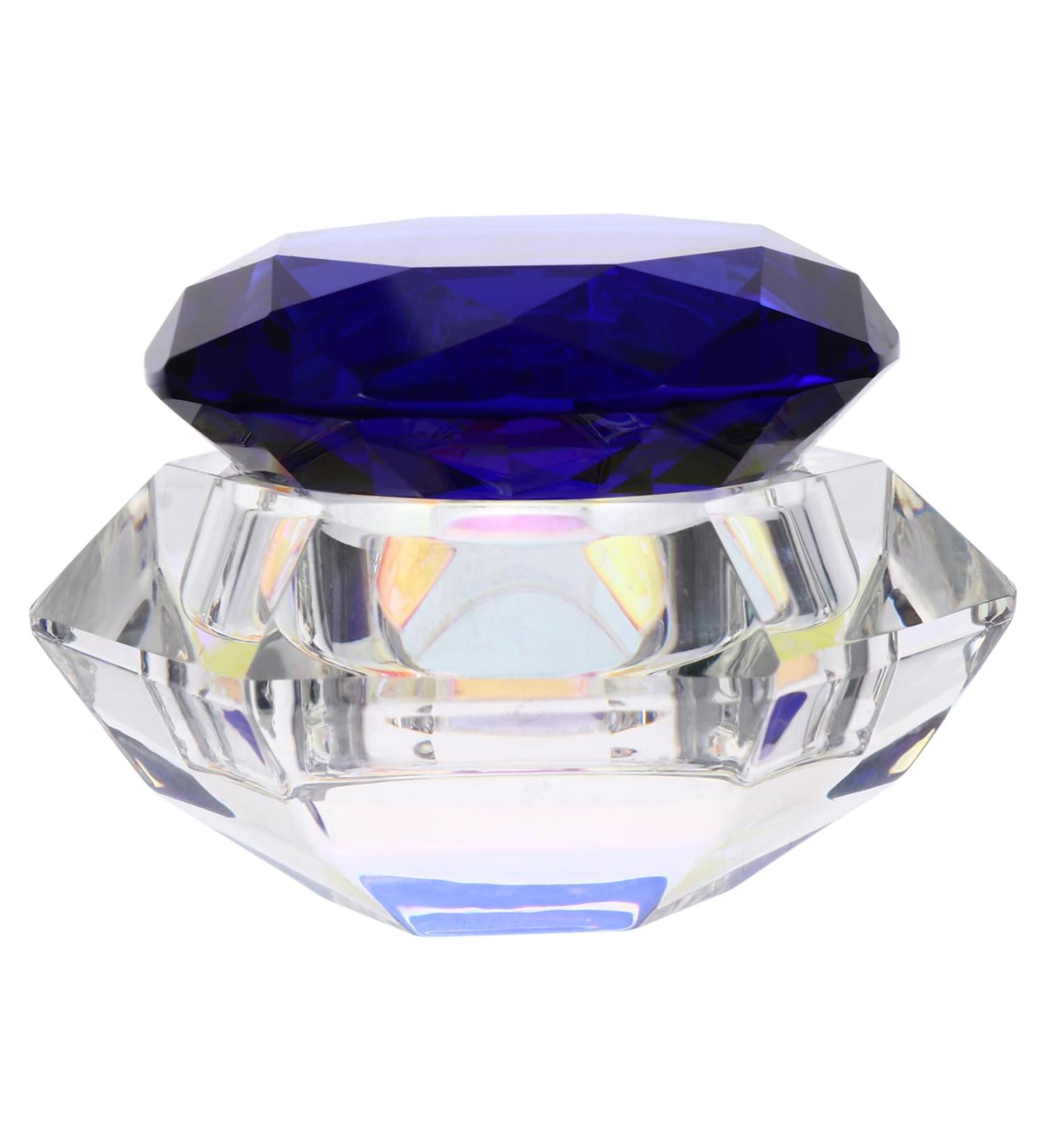 Angoily Nail Art Crystal Cup Clear Glass Jars Glass Dappen Dish Liquid Crystal Cup Cosmetics Glass Jar Nails Powder Storage Jar Manicure Glass Container Empty Hand Model Colorful - Buy Online on GoSupps.com