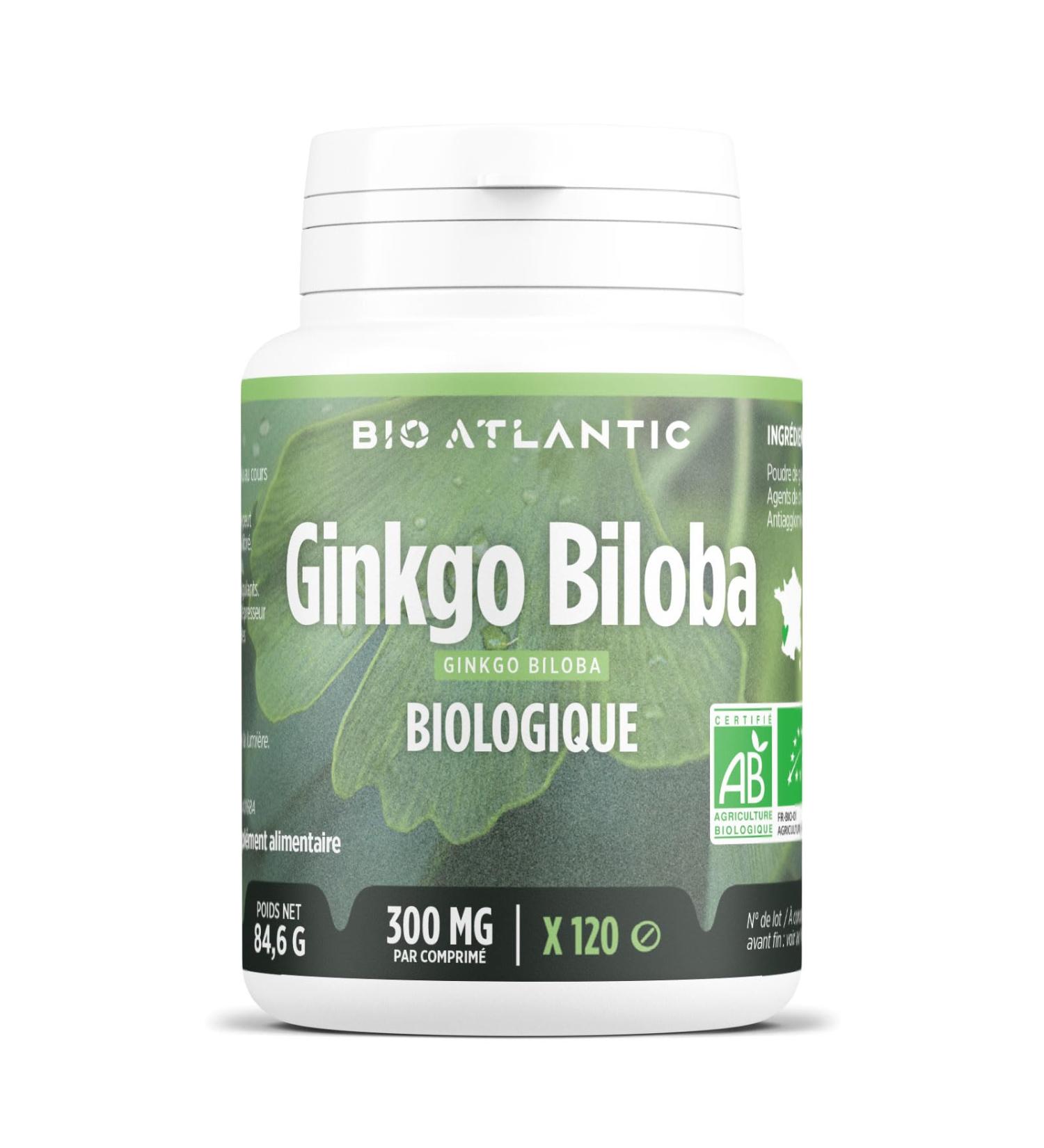 Ginkgo biloba Organic - 120 tablets of 300 mg - Buy Online on GoSupps.com