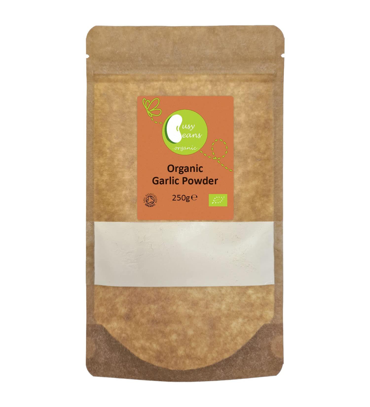 Certified Organic Garlic Powder (250g) by Busy Beans Organic - Buy Now - Buy Online on GoSupps.com