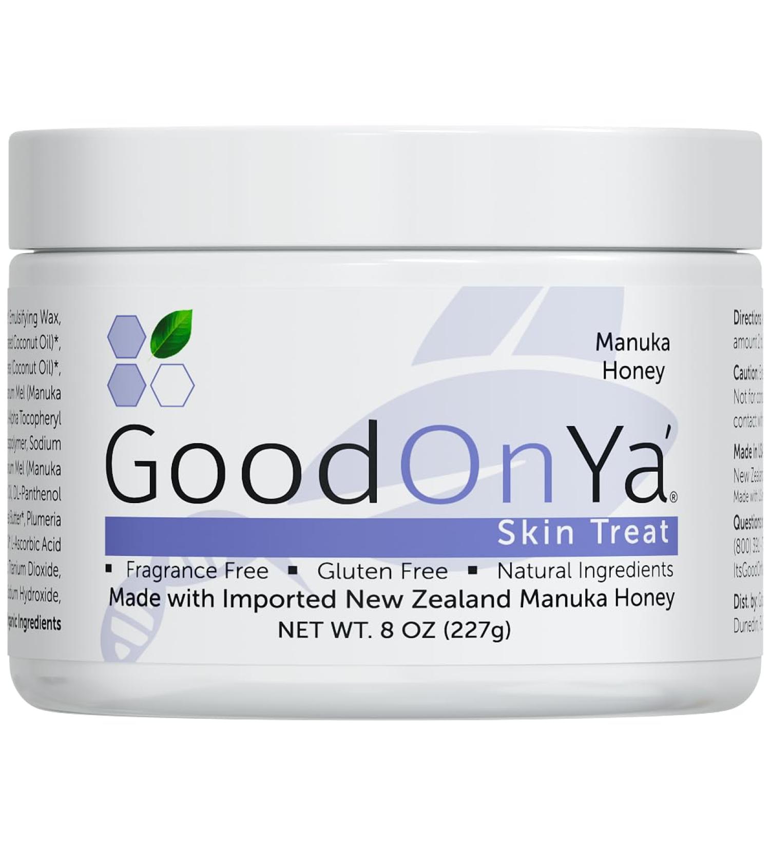 Manuka Honey Face Moisturizer with Coconut Oil Cocoa Butter Aloe Vera Vitamin E and Vitamin C - Anti Aging and Skin Lightening Cream - Pore Minimizer and Whitening MSM Cream (8oz/227g) - Buy Online on GoSupps.com