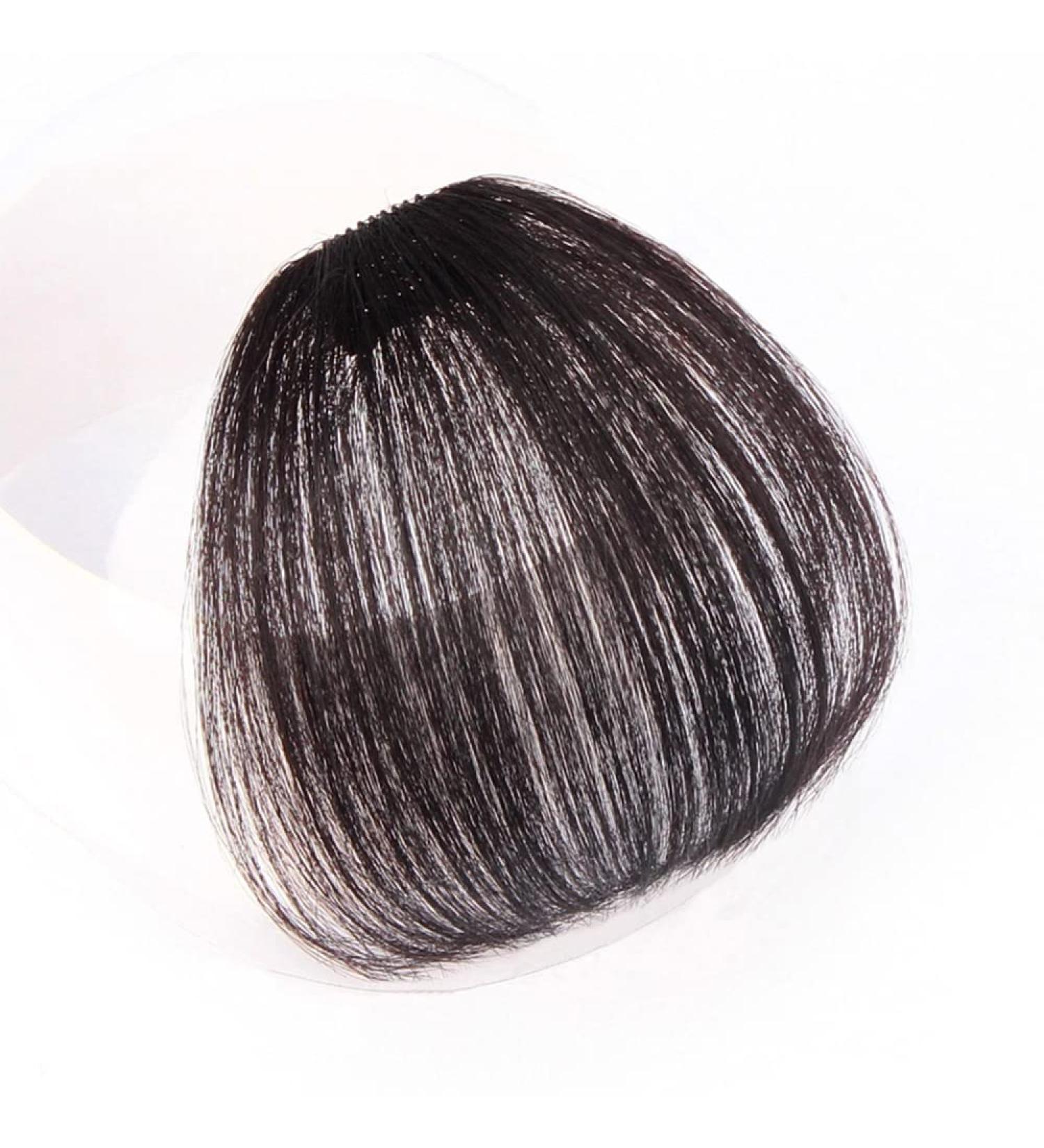 Bangs Bangs Hair Clip in Bangs Heat Resistant Thin Bangs Fringe Bangs Clip on Hairpiece One Piece in Fringe Natural Flat Air Bangs Hair Extensions for Women for Women Curved Bangs for Daily Wear (C A Natural Black - Buy Online on GoSupps.com