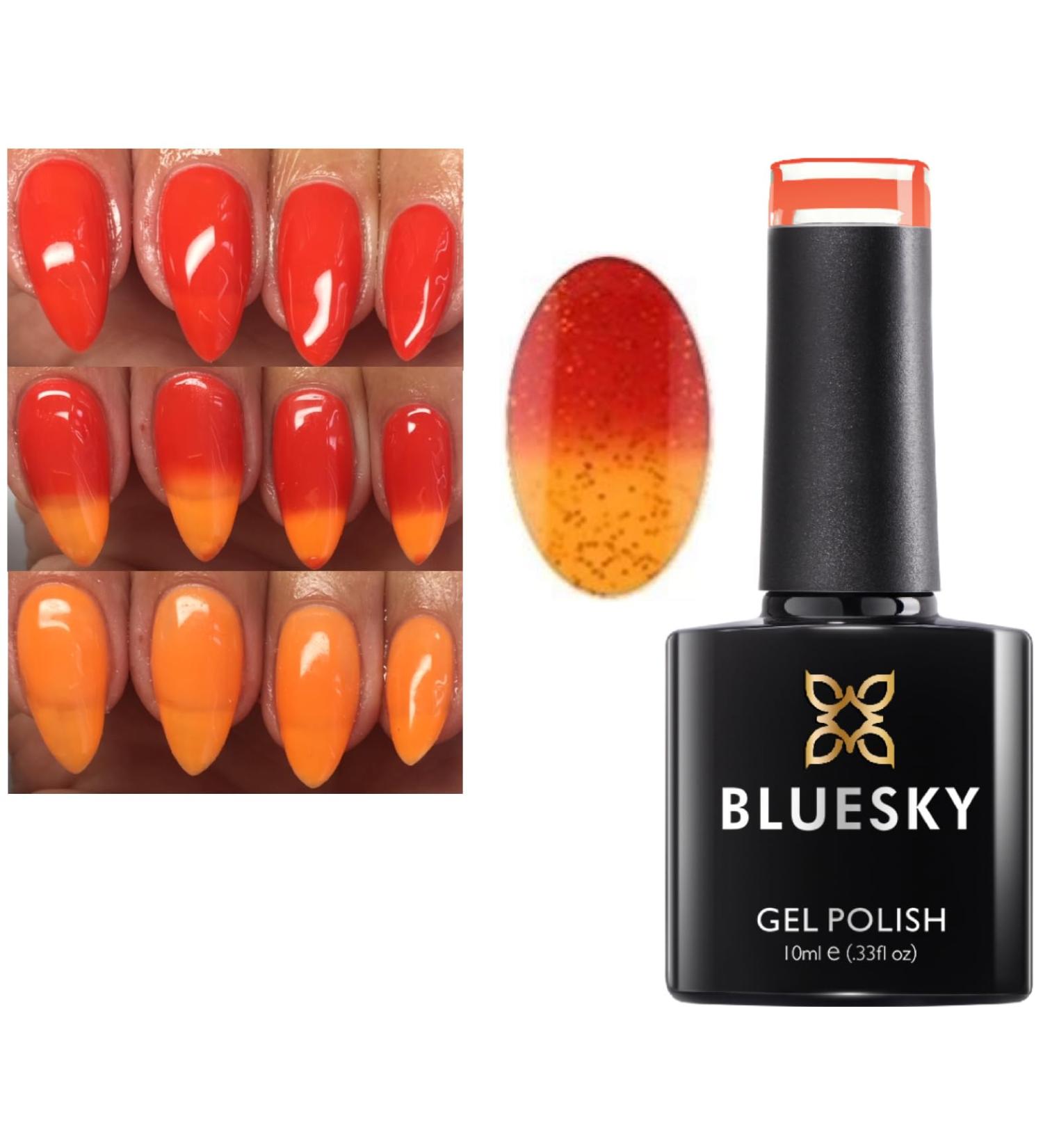 Bluesky Nail Gel Polish ORANGE COLOR CHANGE CHAMELEON Spring Summer Color TC10 UV LED Soak Off 10ml - Buy Online on GoSupps.com