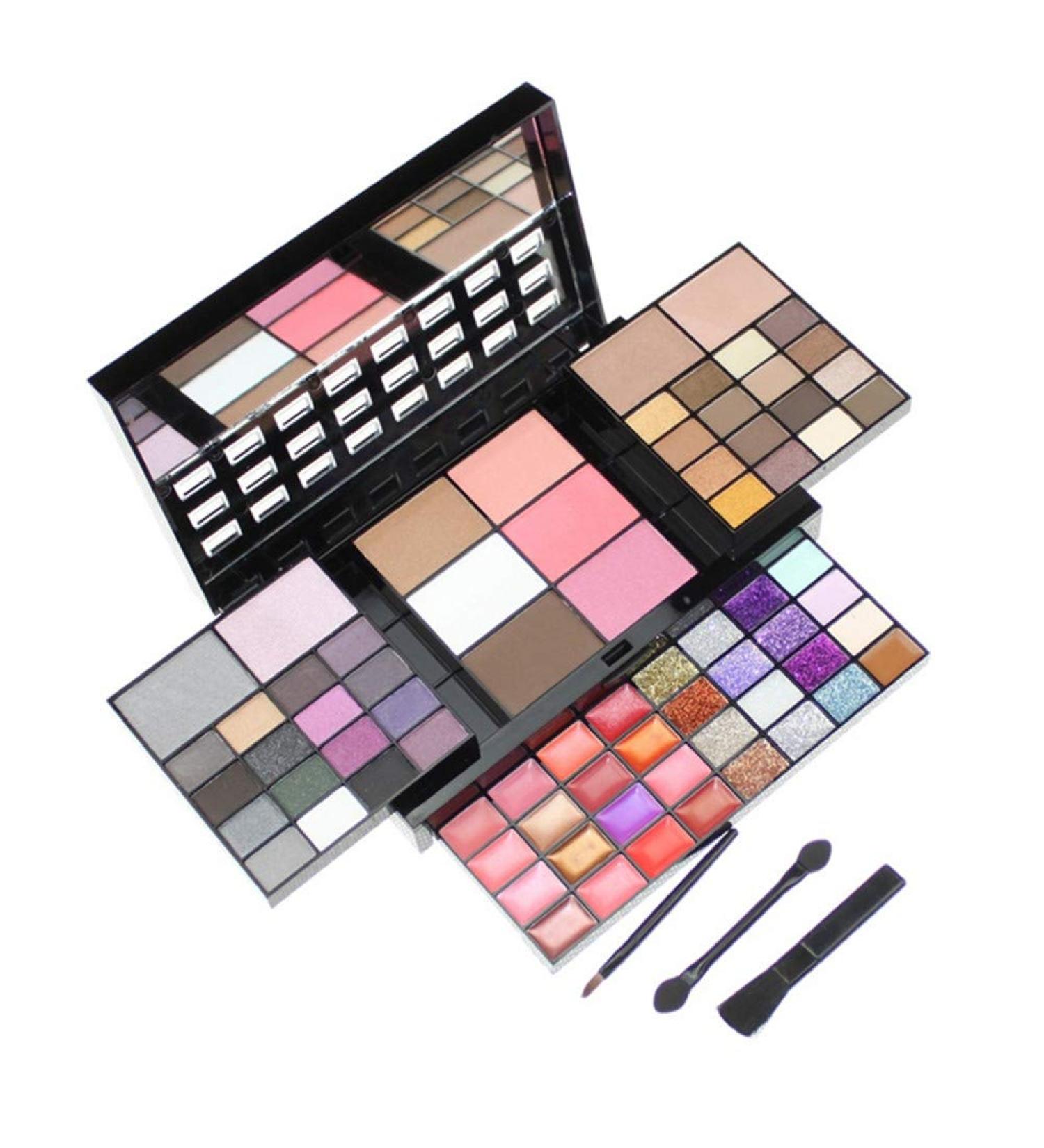 TRIEtree All In One Makeup Kit - 74 Colors Eyeshadow Palette, Lipstick, Glitter, Blush for Teenagers & Women - Buy Online on GoSupps.com