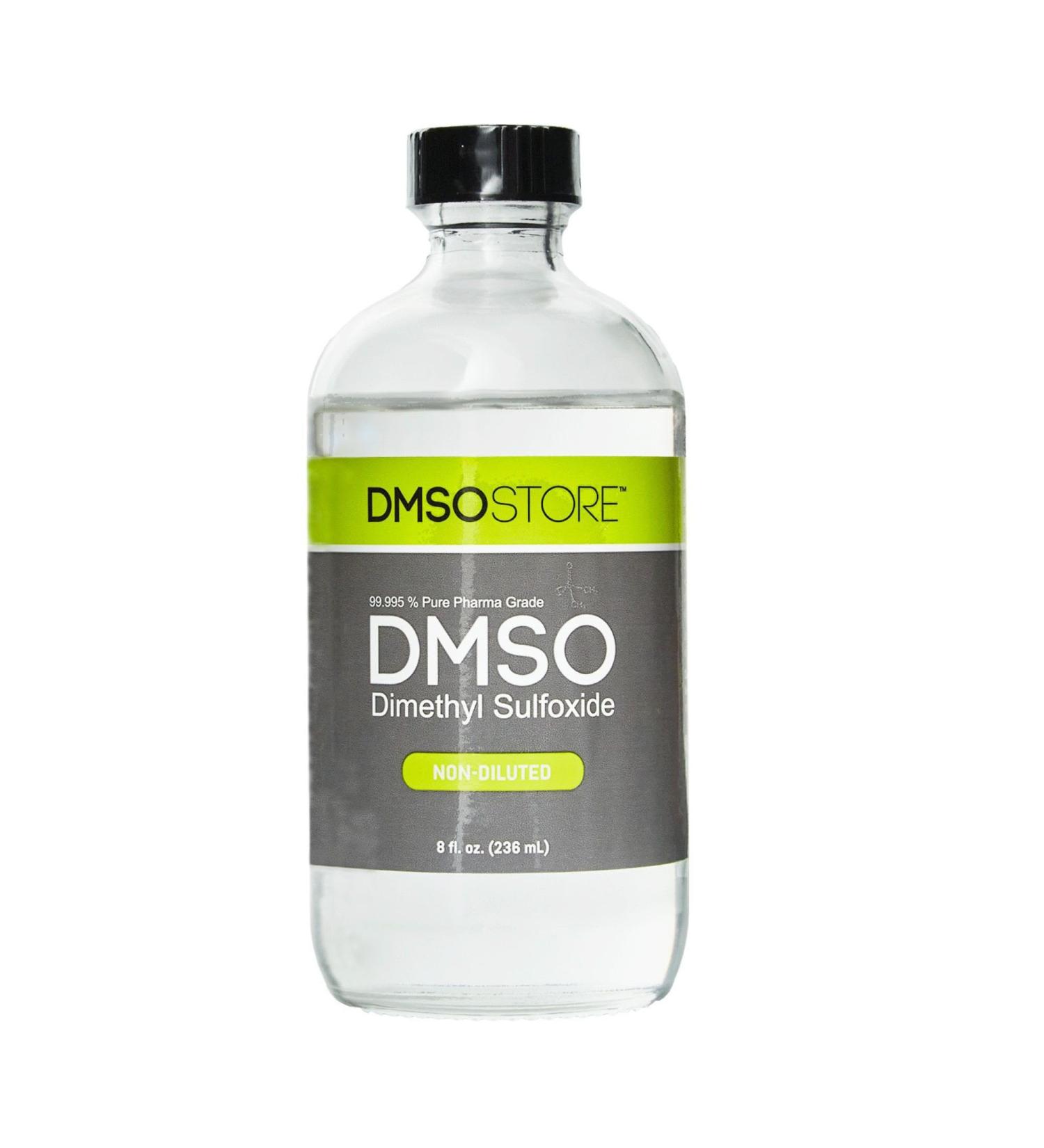Pure Pharma Grade DMSO 8 oz. Liquid | 99.995% Non-Diluted | Low Odor Dimethyl Sulfoxide - Glass Bottle - Buy Online on GoSupps.com
