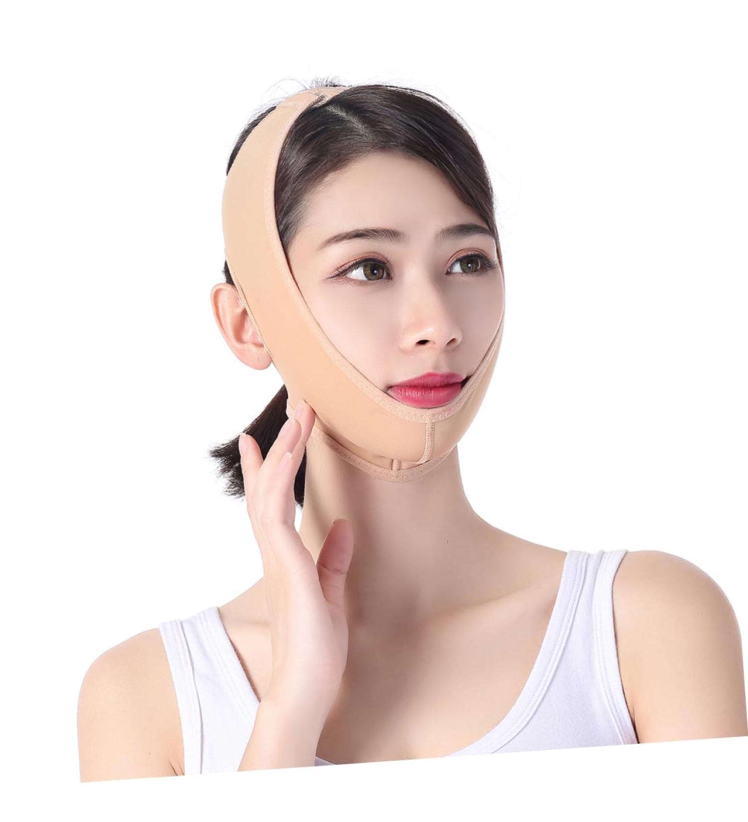 Hemoton Bandage V Face Thin Face Bandage Face-lifting Artifact Thin Masseter Chin Bandage Thin Face Belt Facial Slimming Strap - Buy Online on GoSupps.com
