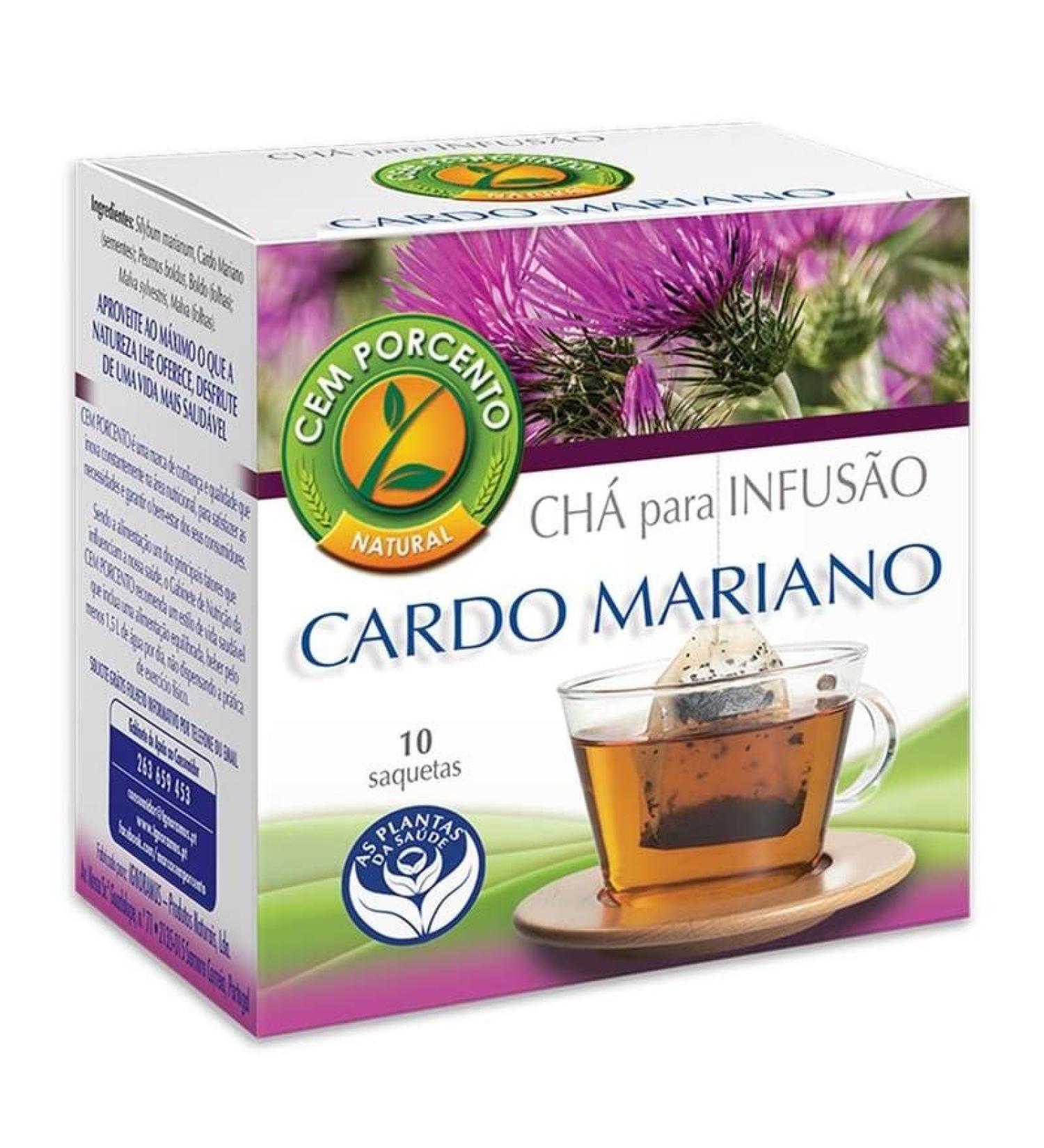 Cem Porcento - Milk Thistle (Silybum marianum L.) - 8 x 10 teabags (total: 80 teabags)