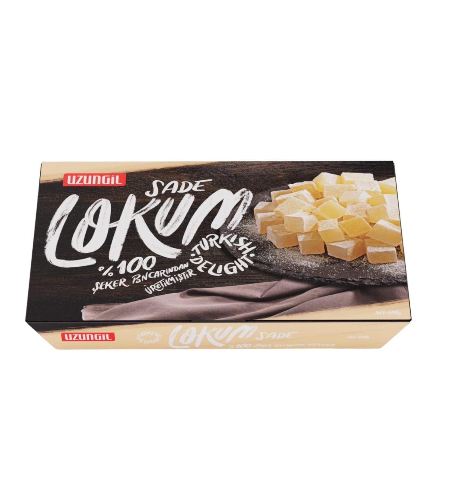 Uzungil Turkish Delight Candy Elegant Gift Box Halal Vegan Lokum Fruit Flavors 14.11 oz 400 gr Lokum - Buy Online on GoSupps.com