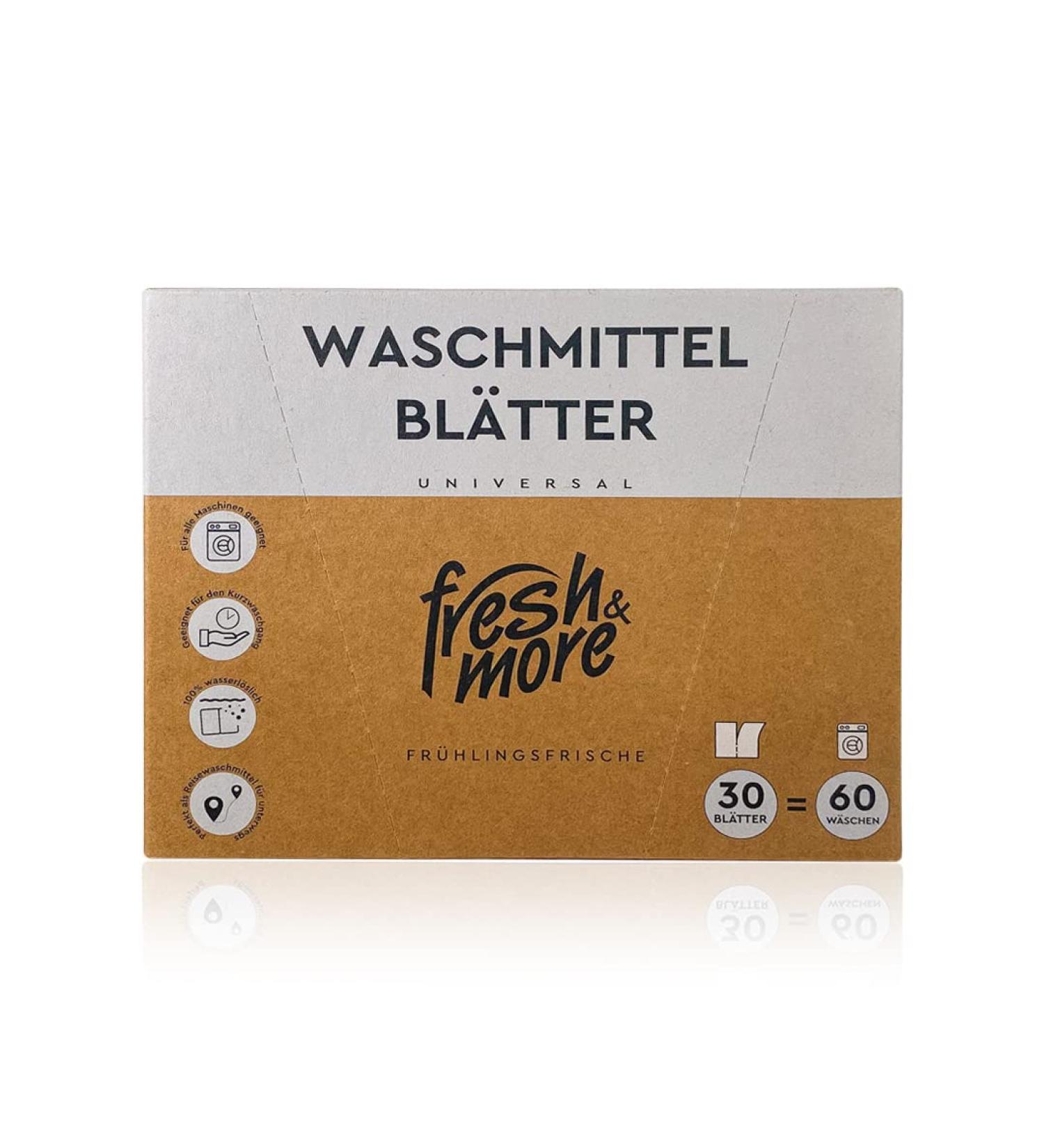 Fresh & More Detergent Sheets - Spring Freshness Up to 60 Washes | Eco-Friendly Laundry Solution - Buy Online on GoSupps.com