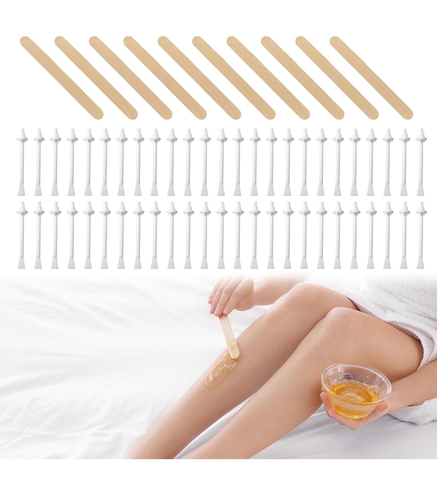 Nose Wax Kit - 50PC Hair Removal Set for Men & Women | Nasal Hair Remover & Wax Sticks with Spatulas - Buy Online on GoSupps.com