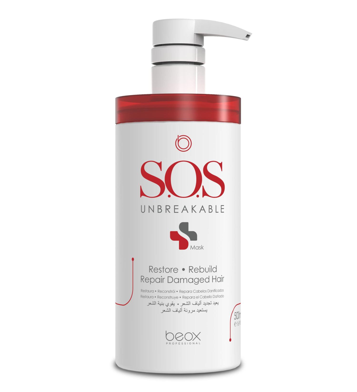 SOS Unbreakable BEOX extreme repair mask 500 mL