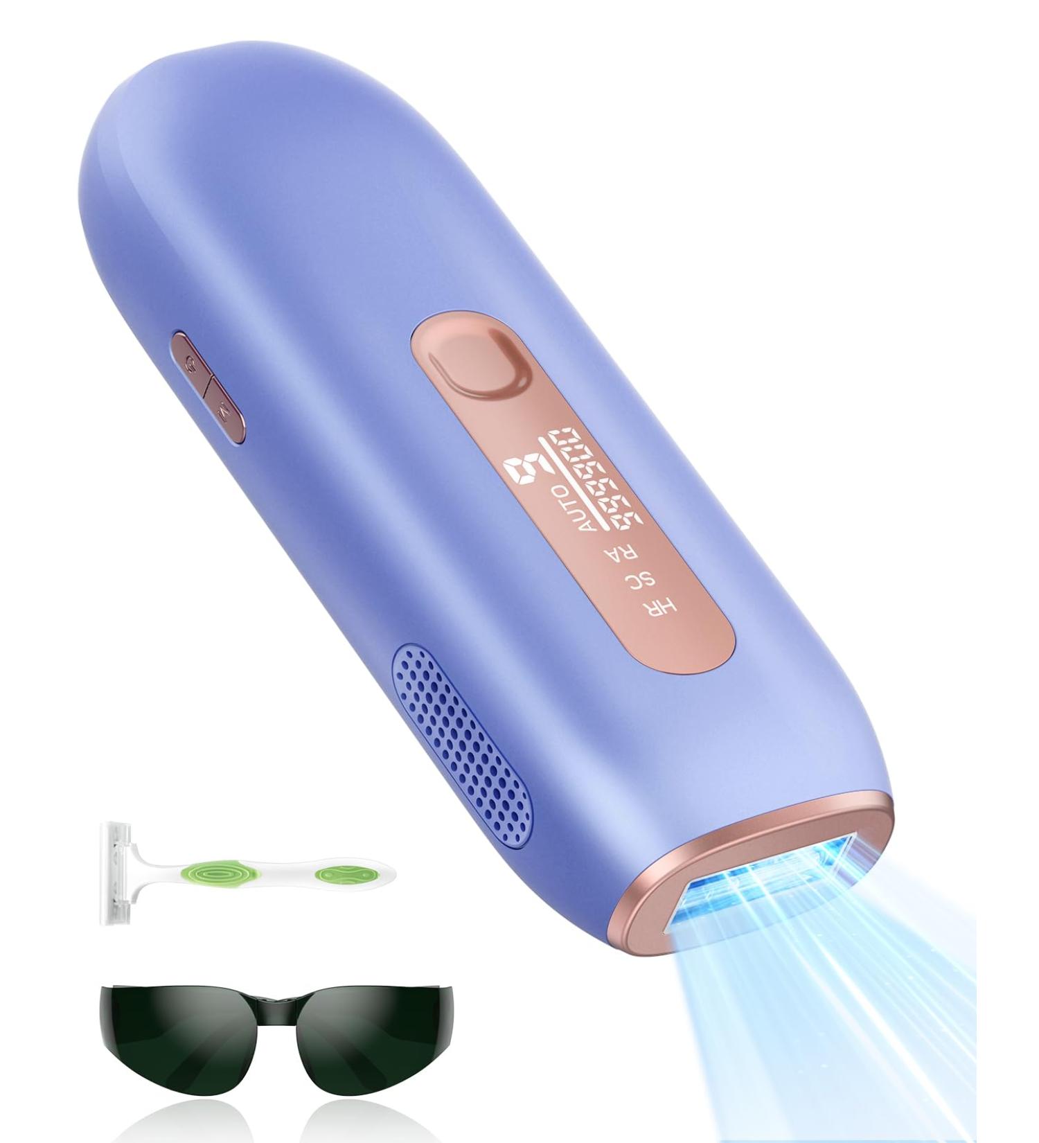 Glattol IPL Hair Removal Device - 999 900 Light Impulses 3-in-1 Laser HR/SC/RA Pain-Free with 9 Adjustable Levels for Men & Women - Ideal for Arms Legs Bikini - Buy Online on GoSupps.com