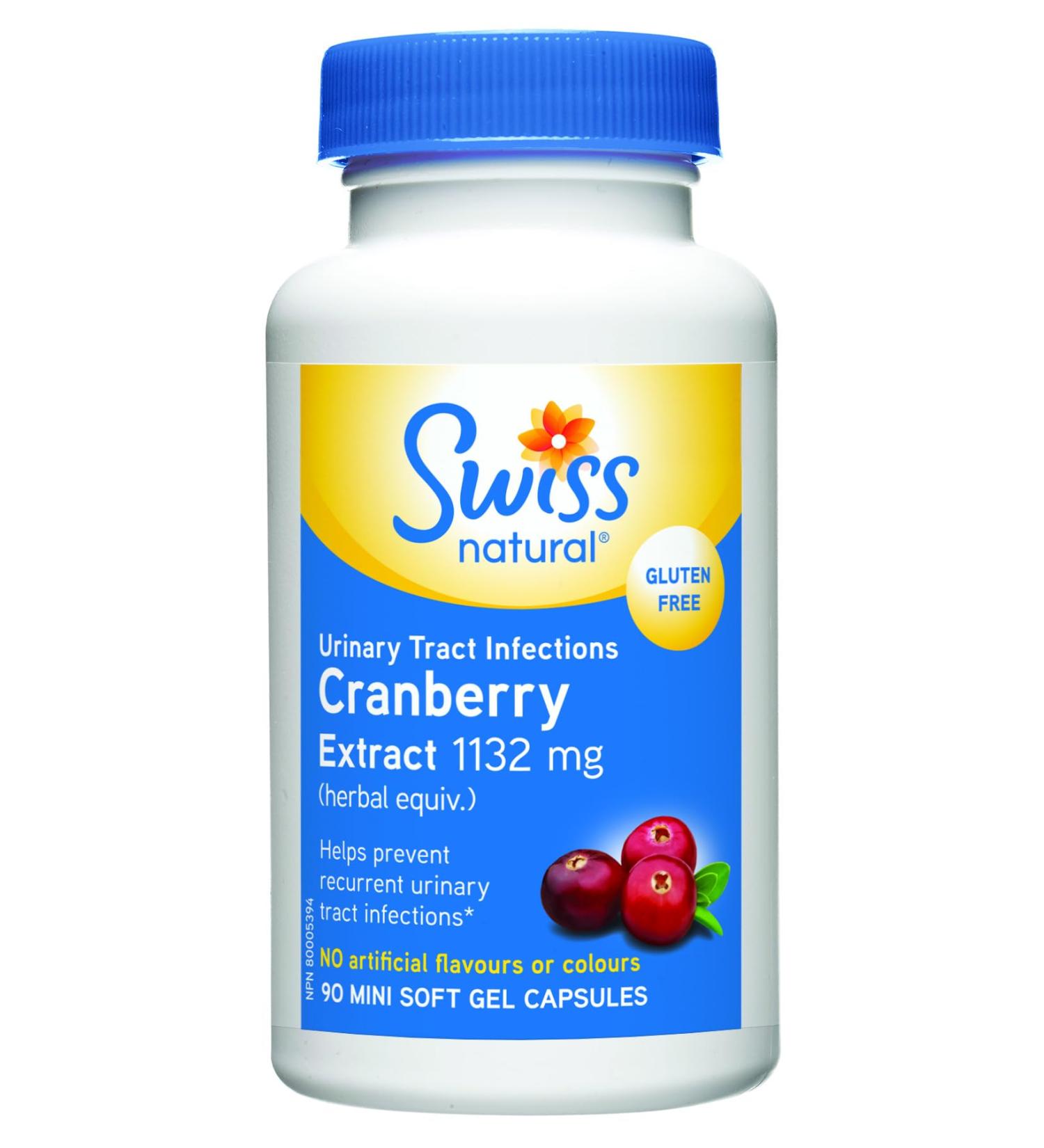 Swiss Natural Cranberry Extract 1132mg Soft Gel Capsule 90 - Buy Online on GoSupps.com