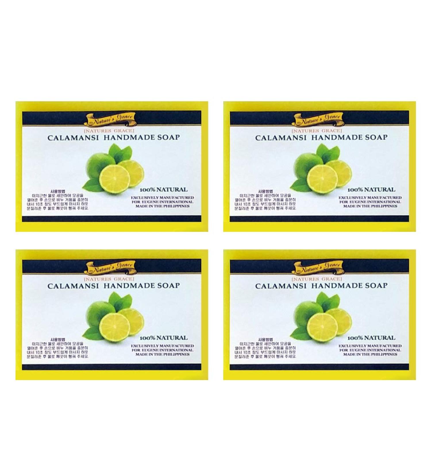 Organic Cold-Pressed Coconut Oil & Noni Calamansi Soap | Handmade Beauty for Dry Sensitive Skin | 4.3oz (4 Pack) - Philippines - Buy Online on GoSupps.com