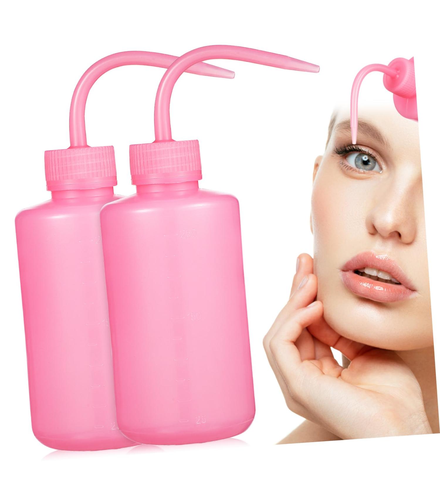 HONMEET 2pcs Eyelash Shampoo Bottle Water Bottle For Eyelash Extensions Water Container Soft Bottle False Eyelashes Plastic Wash - Buy Online on GoSupps.com