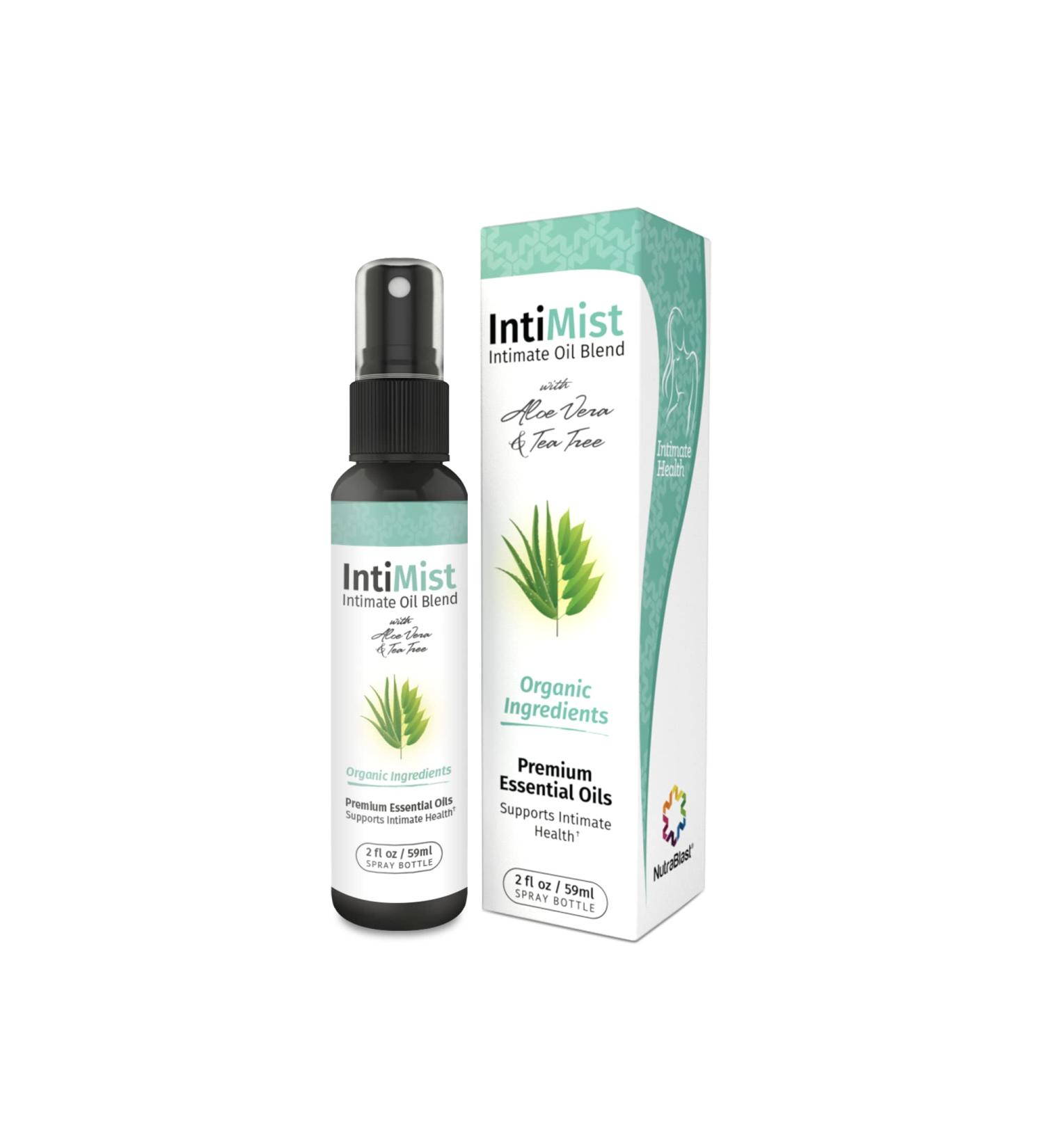 NutraBlast Intimist Feminine Essential Oils Blend Spray (2 fl oz) | Natural Intimate Deodorant for Women - Helps with Dryness, Odor, Itching & Burning - Buy Online on GoSupps.com