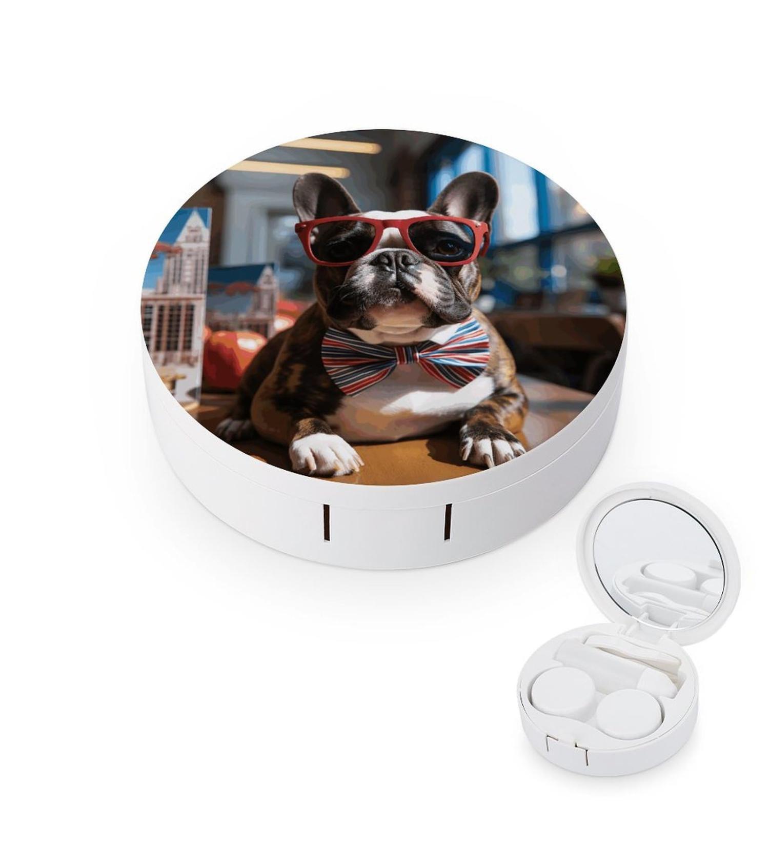 Bulldog Sunglasses Contact Lens Case | Travel-Friendly Lens Care Box | Stylish & Durable Plastic Holder - Buy Online on GoSupps.com