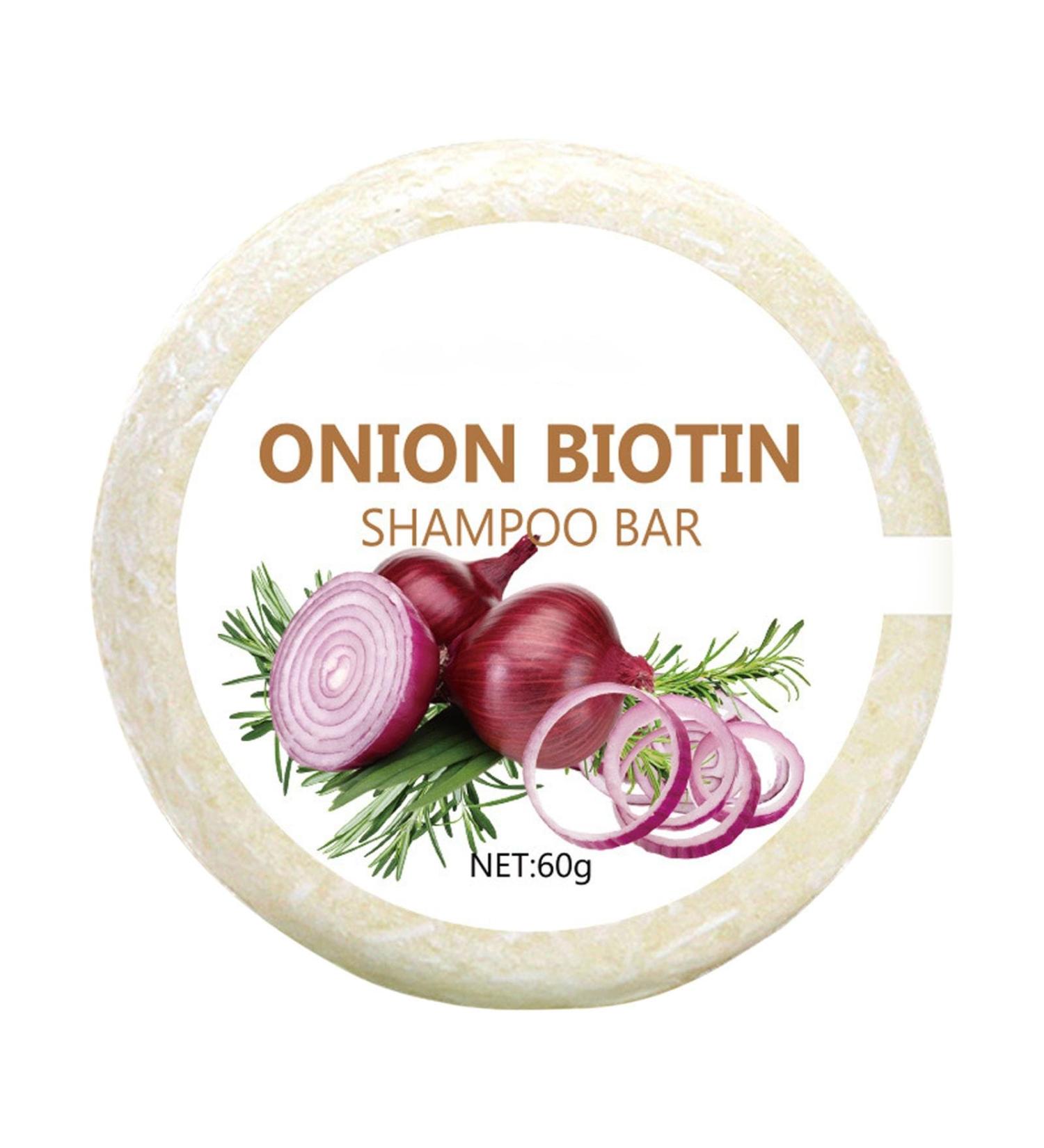  G n rique Onion Biotin Shampoo Bar 60g Onion Rosemary Shampoo Soap Deep Cleansing and Moisturizing Use in the Shower at Home and While Traveling For All Hair Types (1PC) - Buy Online on GoSupps.com