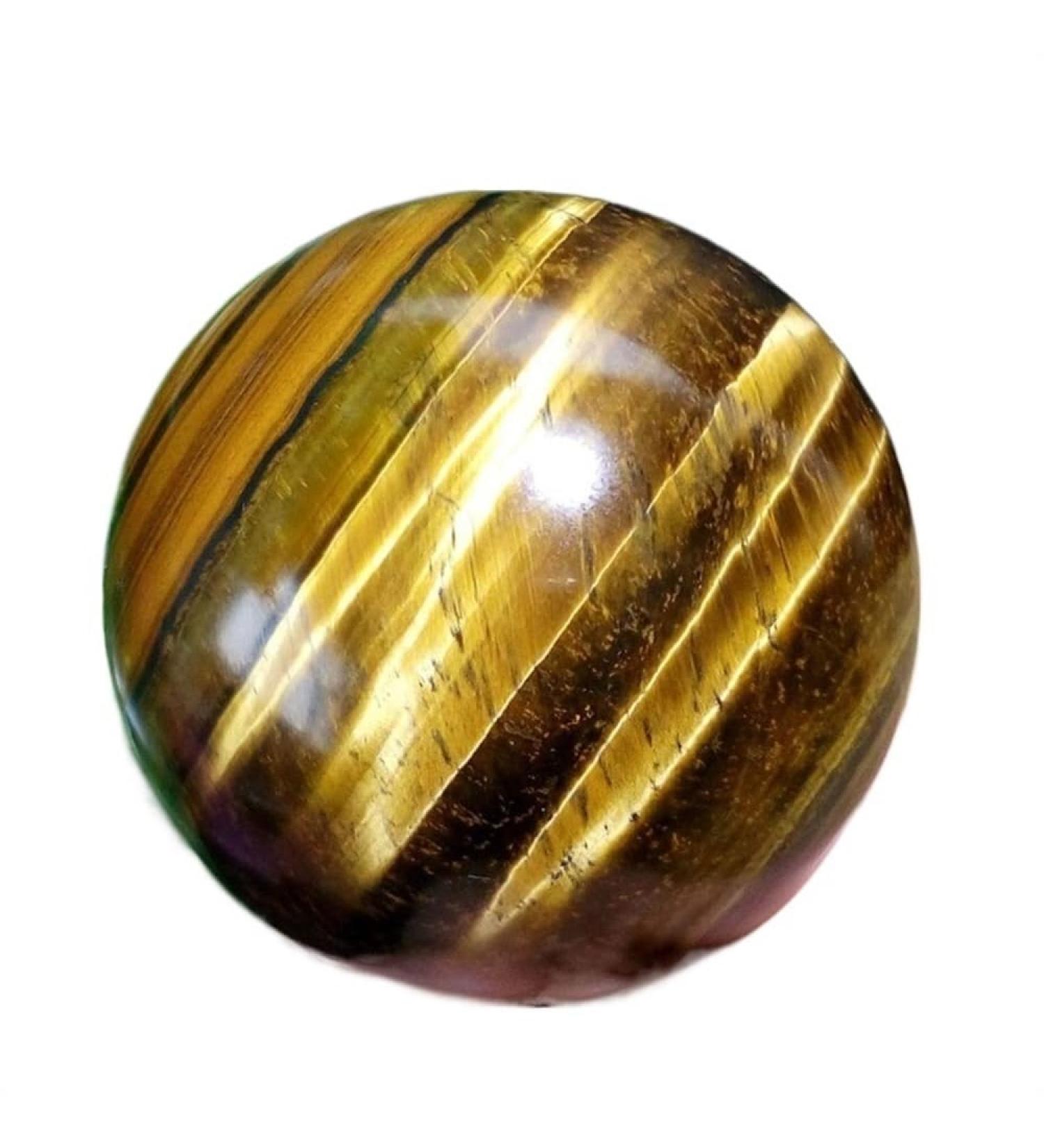 Natural Crystal Rough Natural Tiger Eye Crystal Ball Quartz Specimen Healed - Buy Online on GoSupps.com
