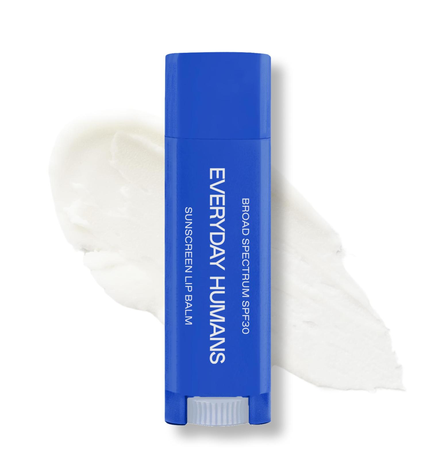 Everyday Humans SPF30 Sunscreen Lip Balm Sun Glide UVA/UVB Protection Hydrating Smooth Dry Lips | Untinted Mint Flavor - Buy Online on GoSupps.com
