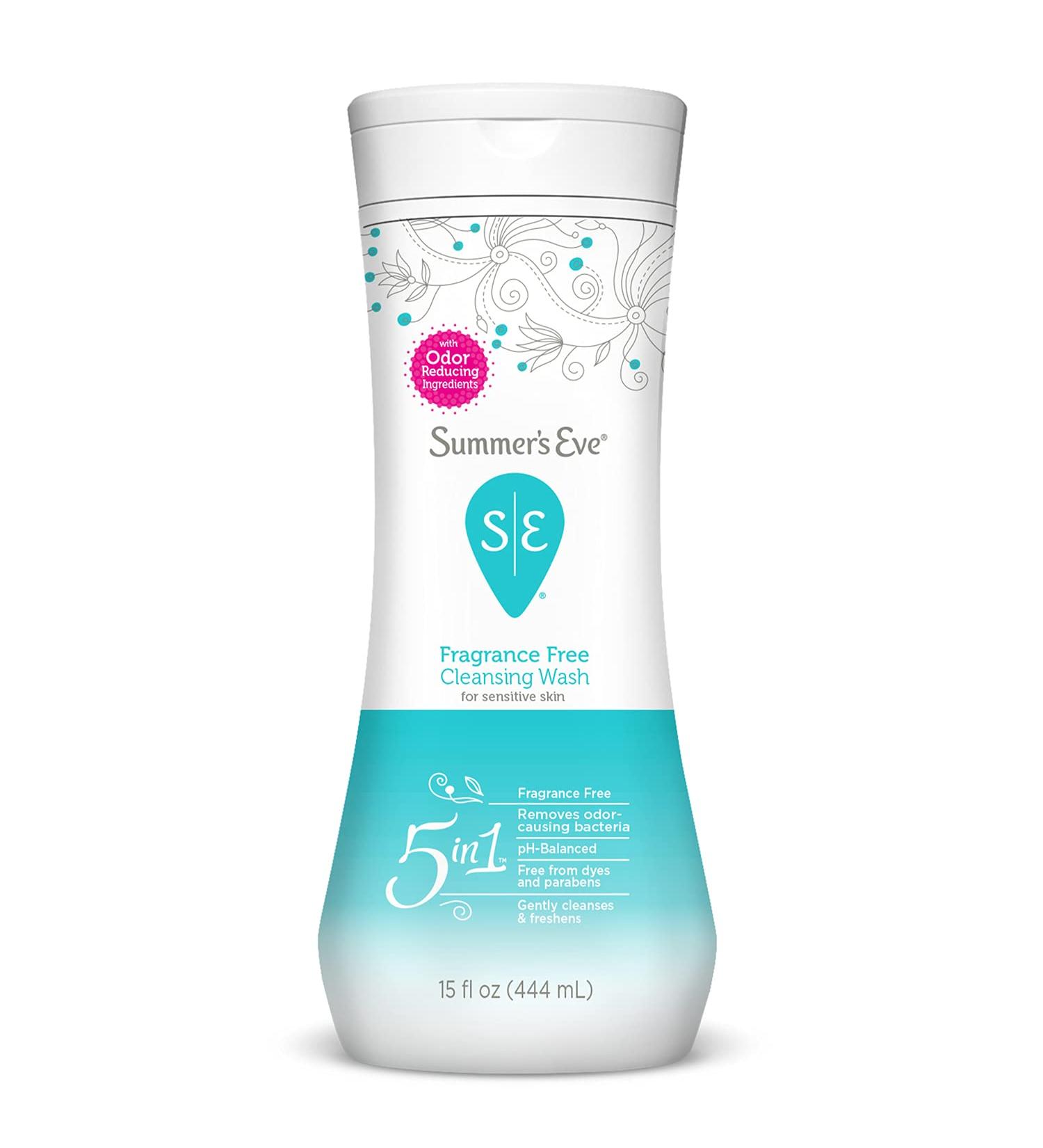 Summer's Eve 5 in 1 Cleansing Wash - Fragrance Free 15 fl oz | Gentle Feminine Hygiene - Buy Online on GoSupps.com