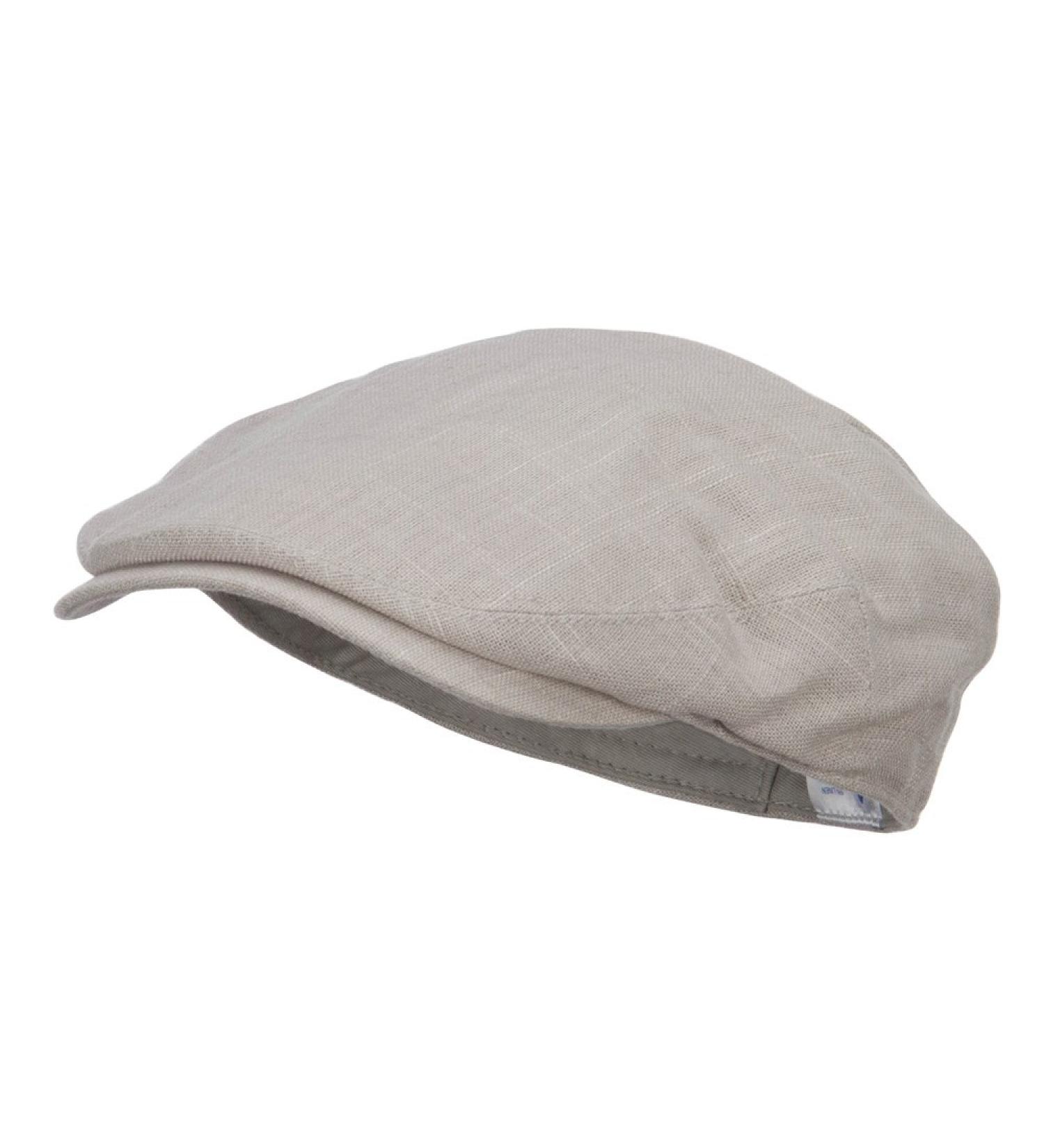 Men's Beige Linen Summer Ivy Cap - Medium-Large | e4Hats.com - Buy Online on GoSupps.com