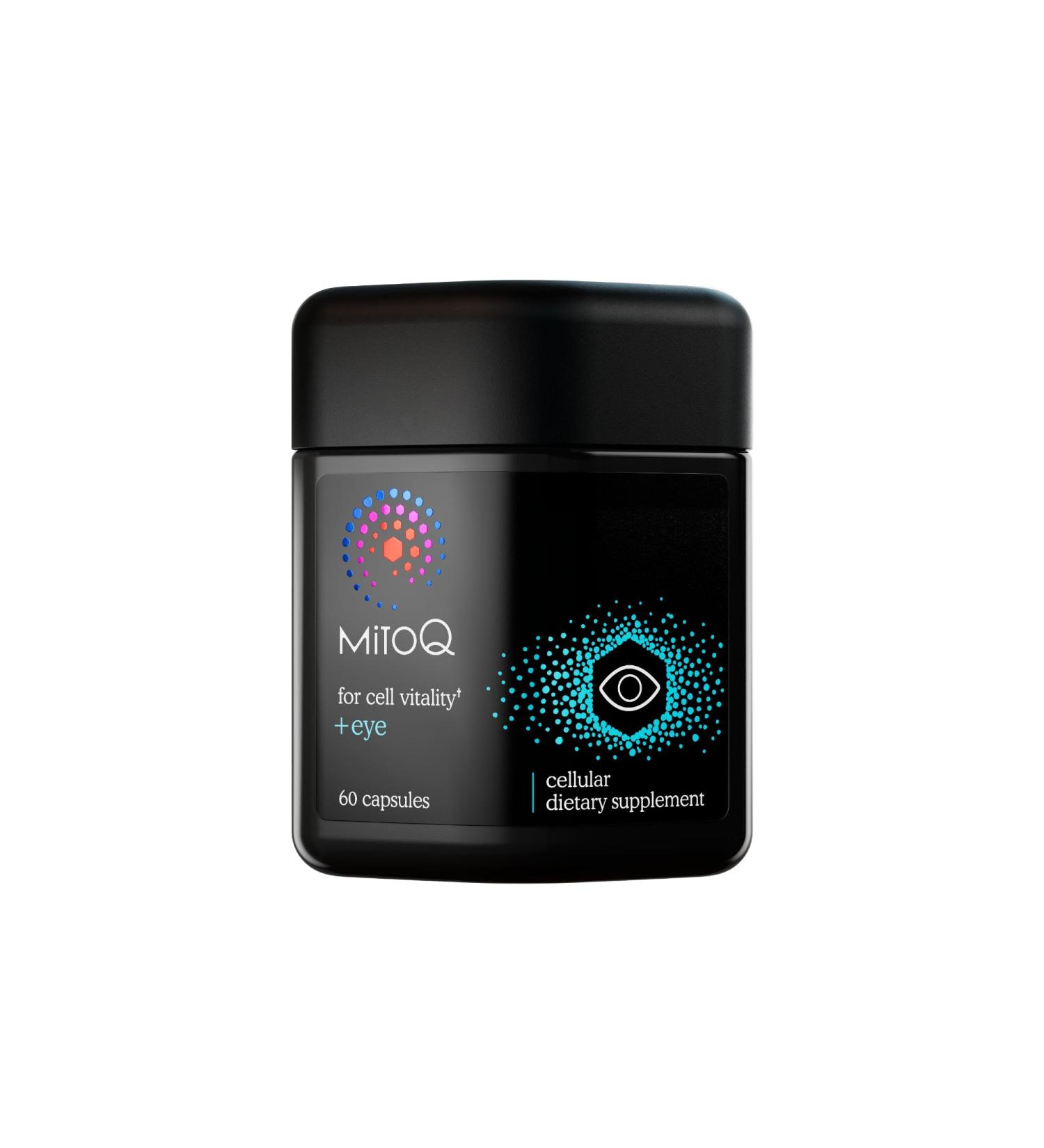 MitoQ +Eye Eye Health Supplement with Lutein & Zeaxanthin (5:1 Ratio) Bilberry Maritime Pine Bark Zinc Mitoquinol | Supports Macular Health Visual Clarity & Blue Light Defense - Buy Online on GoSupps.com