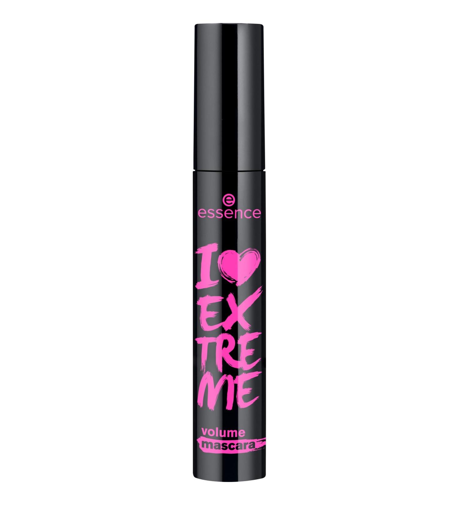 Essence I Love Extreme Volume Mascara No. 01 - Vegan Black Long-Lasting 12ml - Volume-Giving & Perfume-Free International Shipping - Buy Online on GoSupps.com