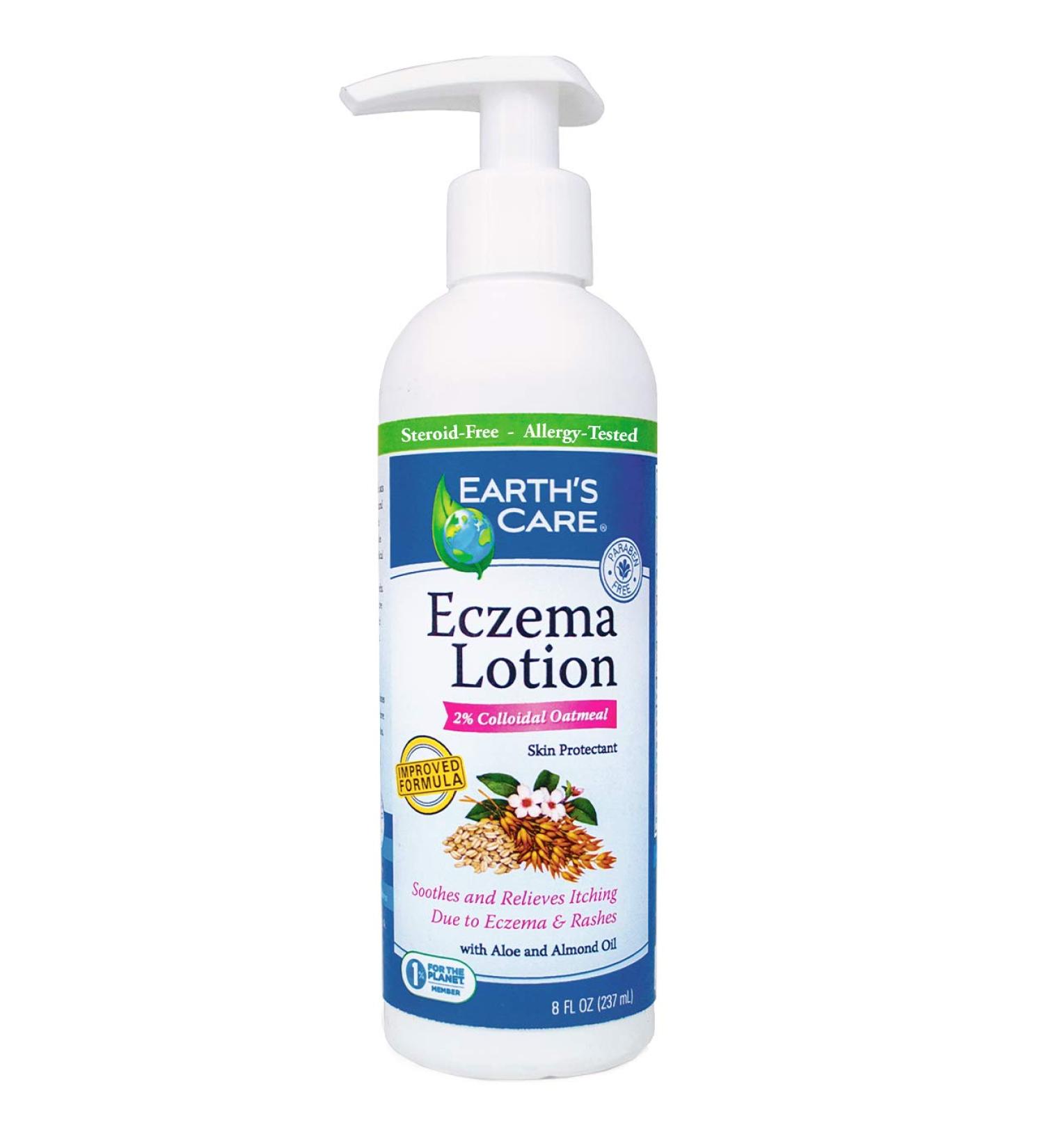 Earthâ€™s Care Eczema Lotion - 2% Colloidal Oatmeal - 8 fl oz | Soothing Relief for Eczema - Buy Online on GoSupps.com