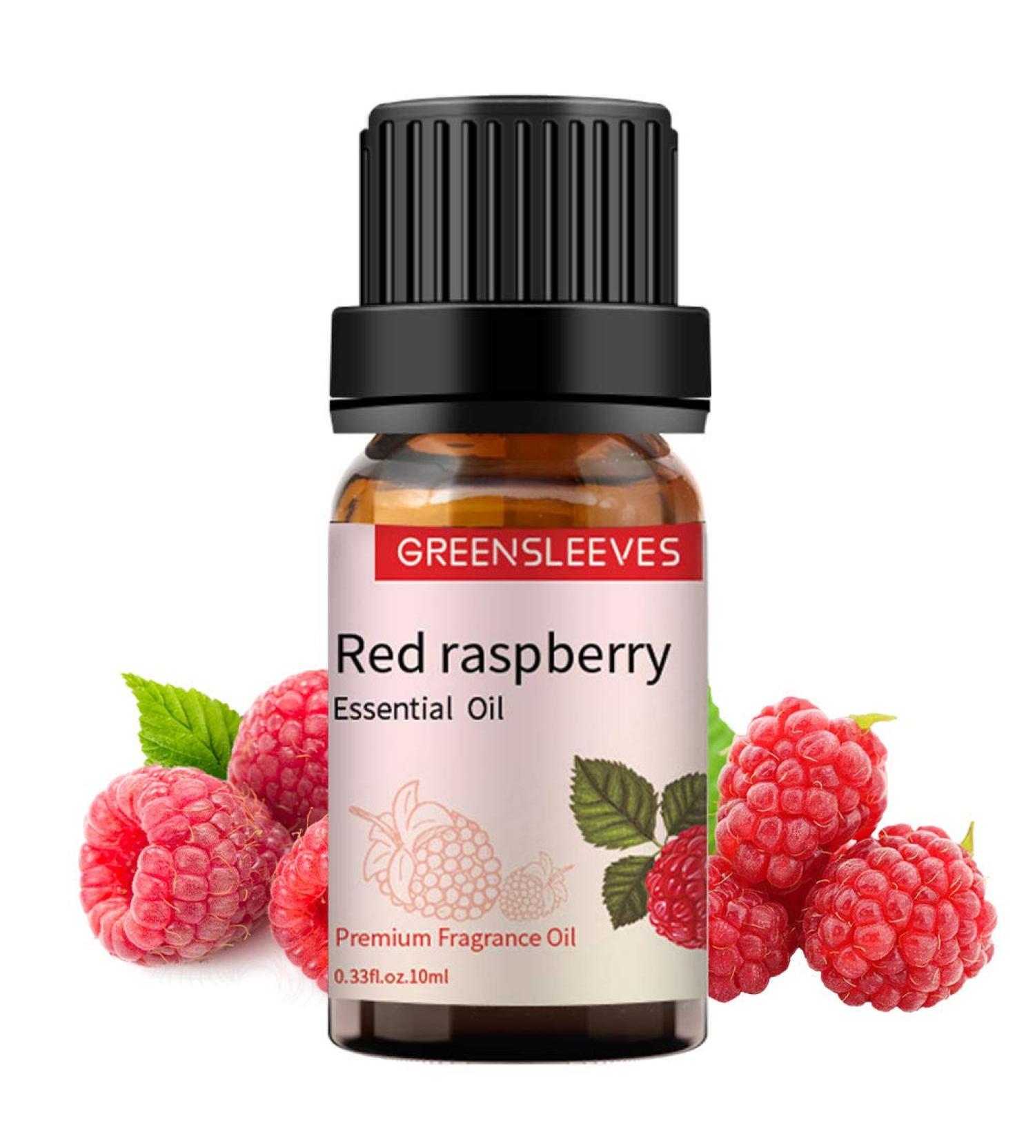 GREENSLEEVES Red Raspberry Essential Oil 10ml - 100% Pure Organic Aromatherapy Diffuser Oil - Buy Online on GoSupps.com