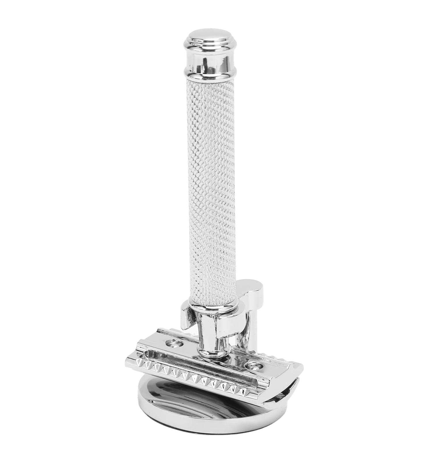 Safety Razor for Men - Zinc Alloy Double Edge Portable Shaver & Holder | International Shipping - Buy Online on GoSupps.com