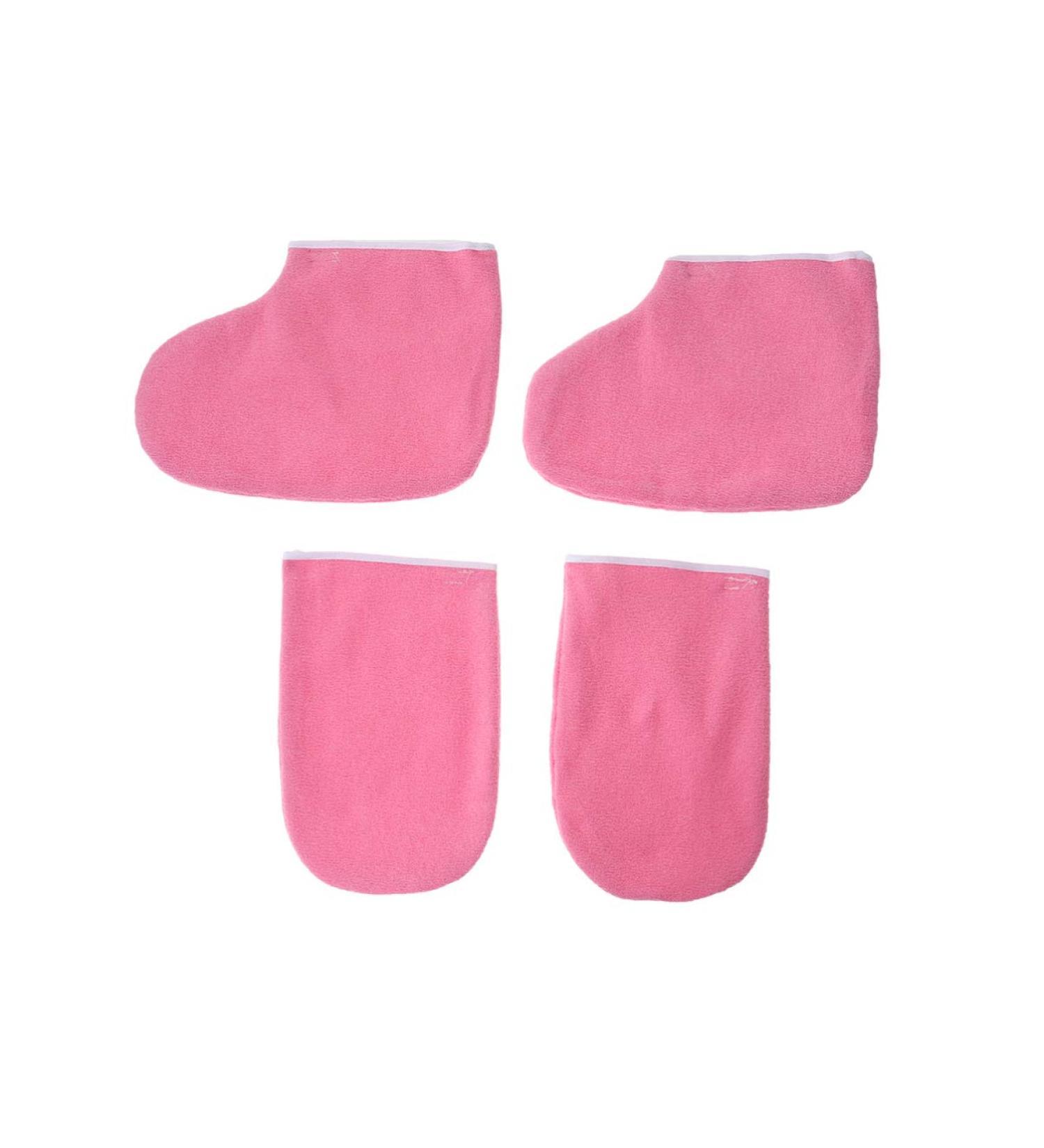 FRCOLOR 2 Pairs Paraffin Bags for Hand Feet Boot Glove Hand Treatment Mitts Whitening Gloves Wax Care Mittens Cloth Booties Mittens Kids Wax Bath Gloves Foot Work Paraffin Wax - Buy Online on GoSupps.com