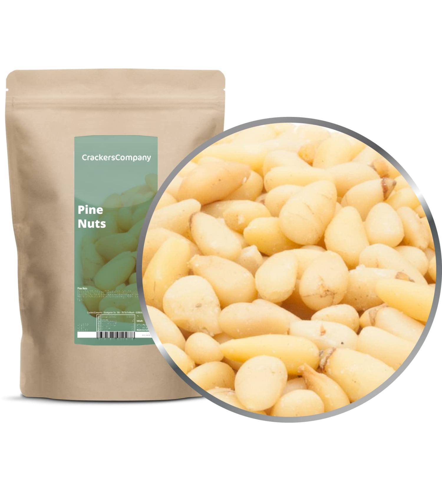 Premium 600g Pine Nuts - 100% Pure Natural Sugar-Free Vegan Gluten-Free Superfood - Buy Online on GoSupps.com