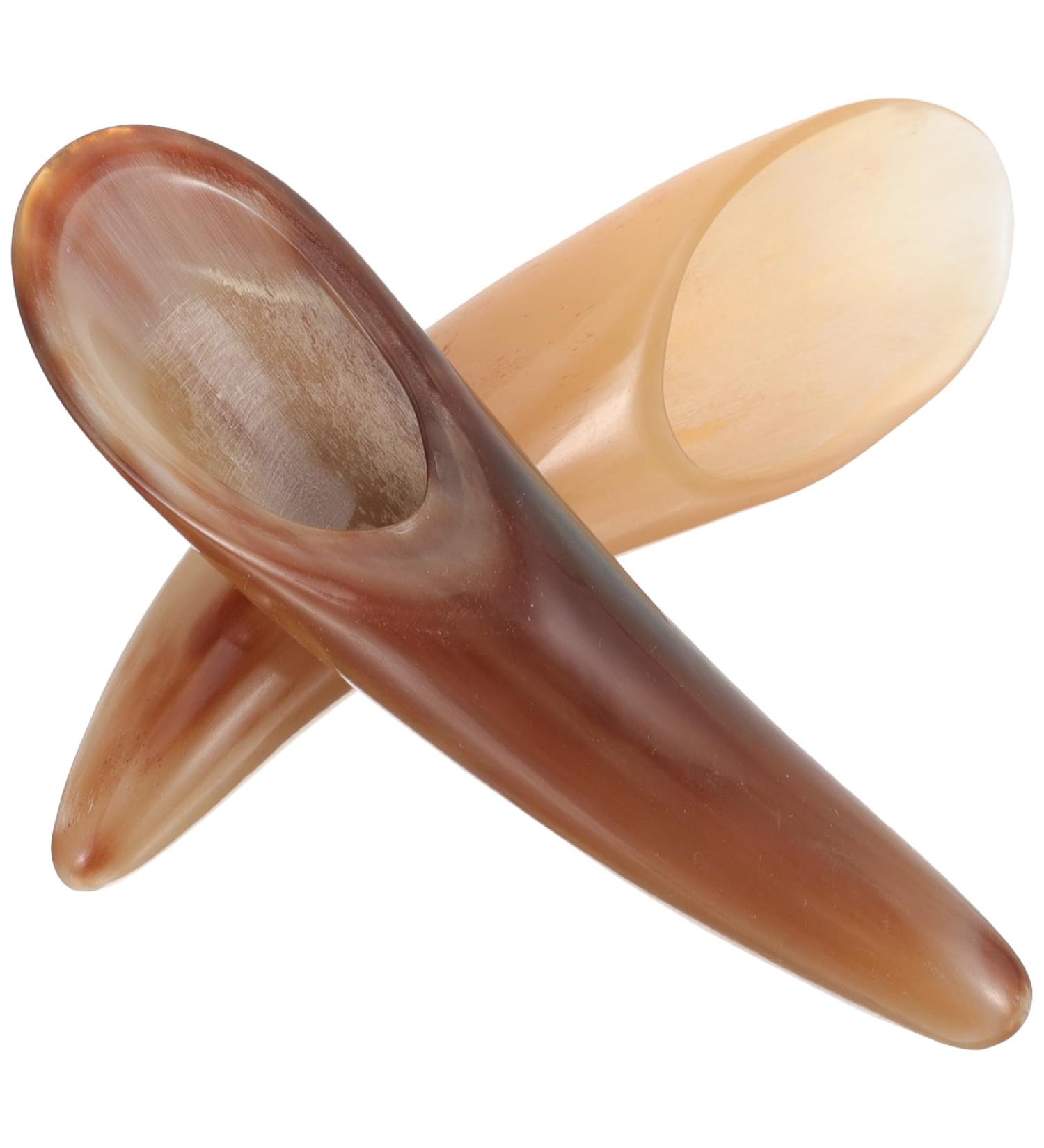 Buy FRCOLOR Ox Horn Gua Sha Stone Massage Tools - 2pcs Scraper Set for Facial & Body Relief | International Shipping - Buy Online on GoSupps.com
