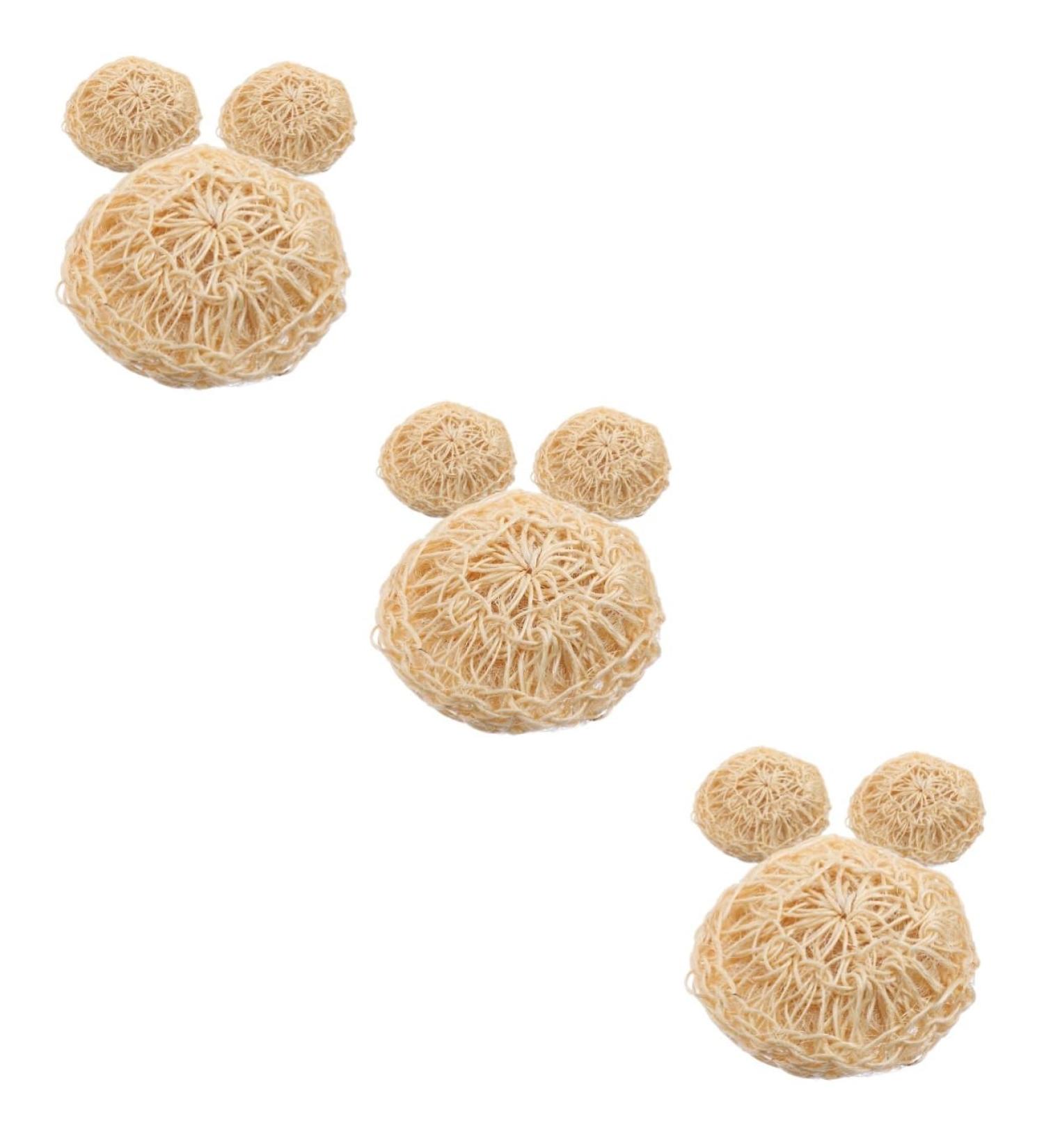 Angoily 9 Pcs Bath Cleaning Balls & Scrubbers - Exfoliating Loofah Pads & African Net Sponges for Effective Shower & Bath Care - Buy Online on GoSupps.com