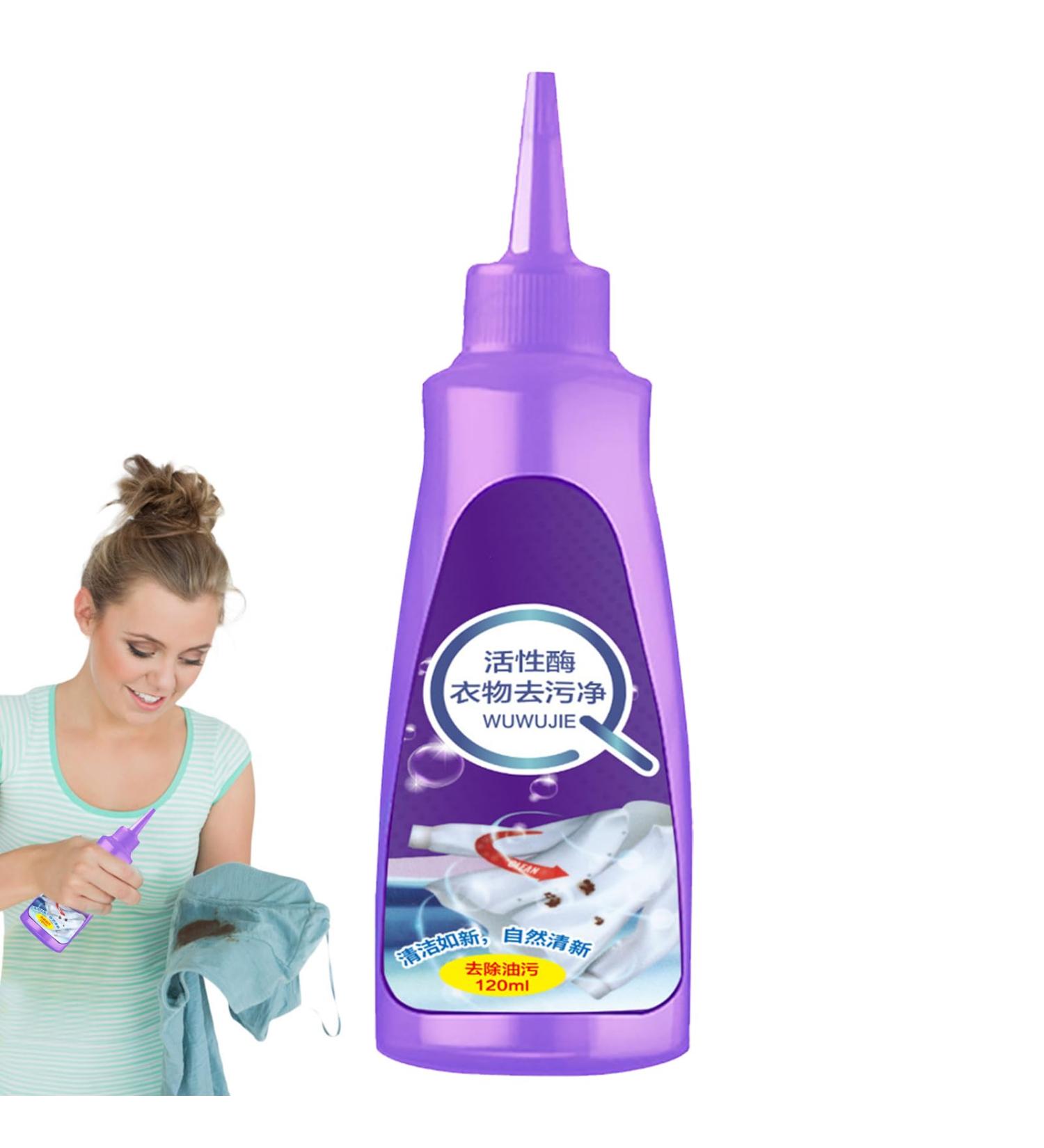 Clothes Stain Remover | Red Stain Remover 120ml Instant Wash Free Fabric Stain Remover Removes Oil Paint Blood Ink Coffee Pet Stains Aezon - Buy Online on GoSupps.com