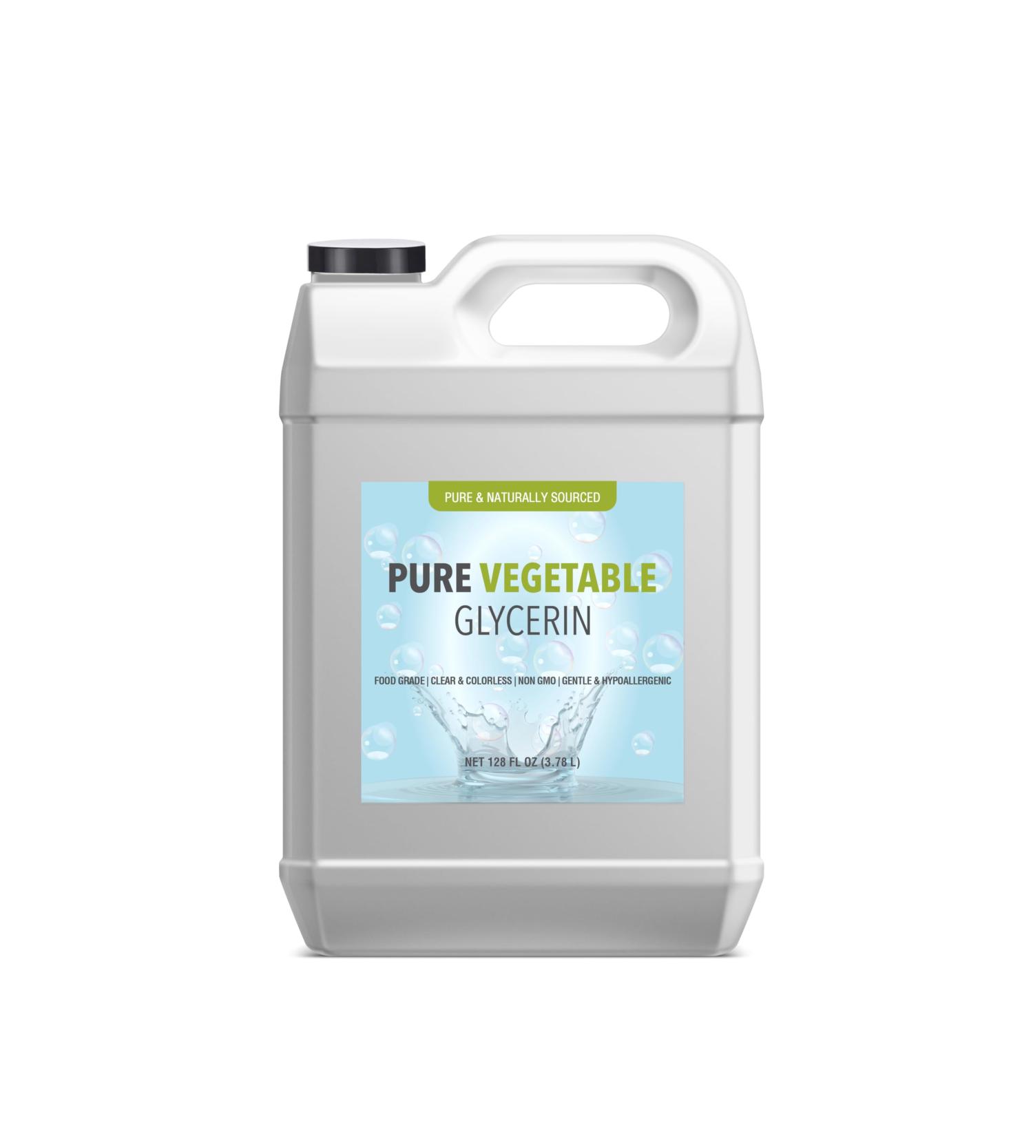 Pure Original Ingredients Vegetable Glycerin (1 Gallon) Food Grade Vegan Hypoallergenic Odorless Colorless 128 Fl Oz (Pack of 1)