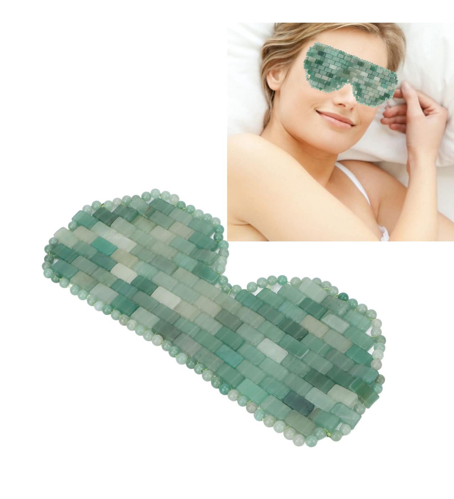 Eye Masks To Eliminate Dark Circles and Puffiness Jade Eye Pads To Relieve Stress and Promote Sleep Skin Care Tools(green) - Buy Online on GoSupps.com