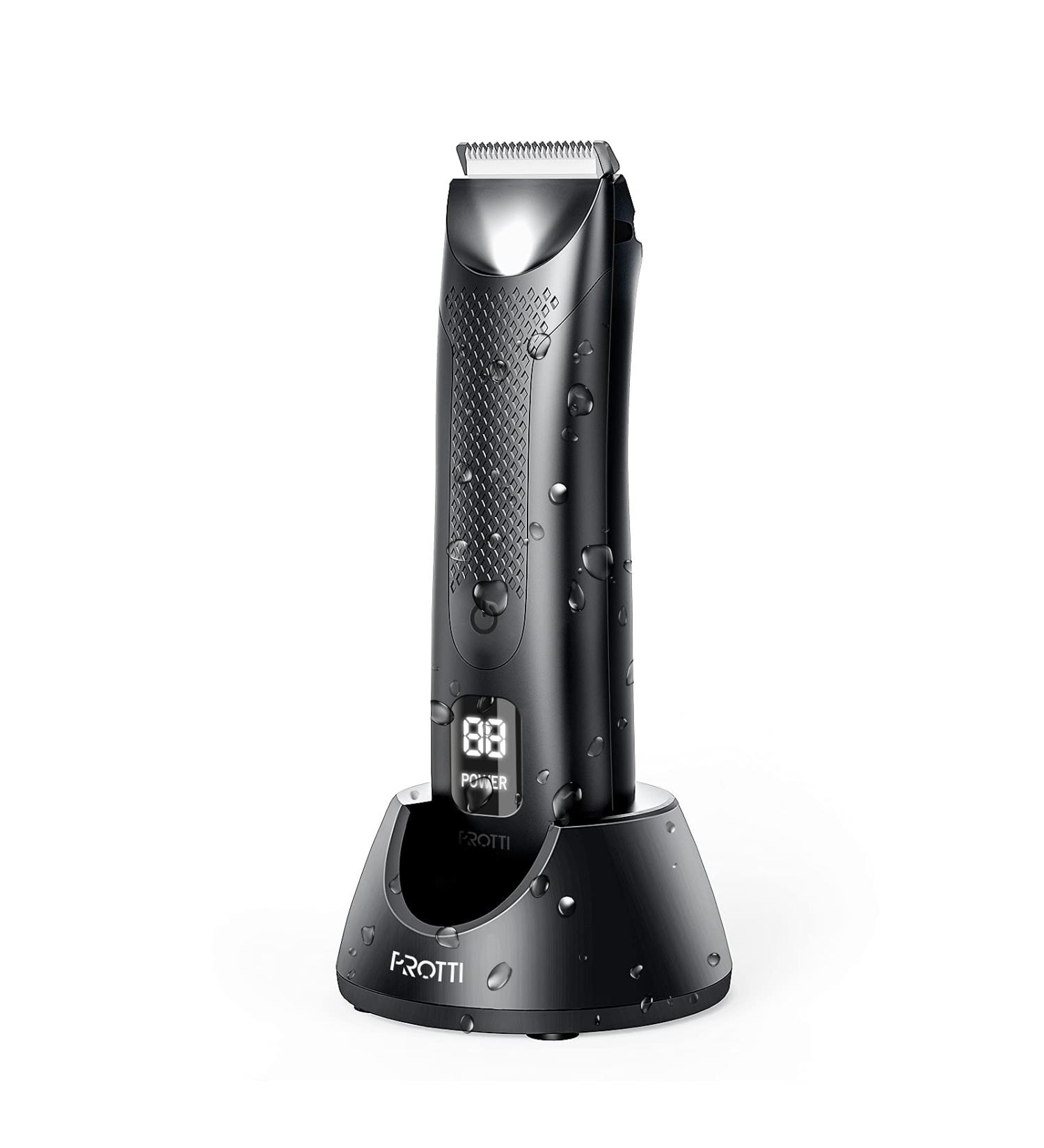 Men's Electric Body Trimmer with LED Display & Ceramic Blade Heads - Buy Online on GoSupps.com
