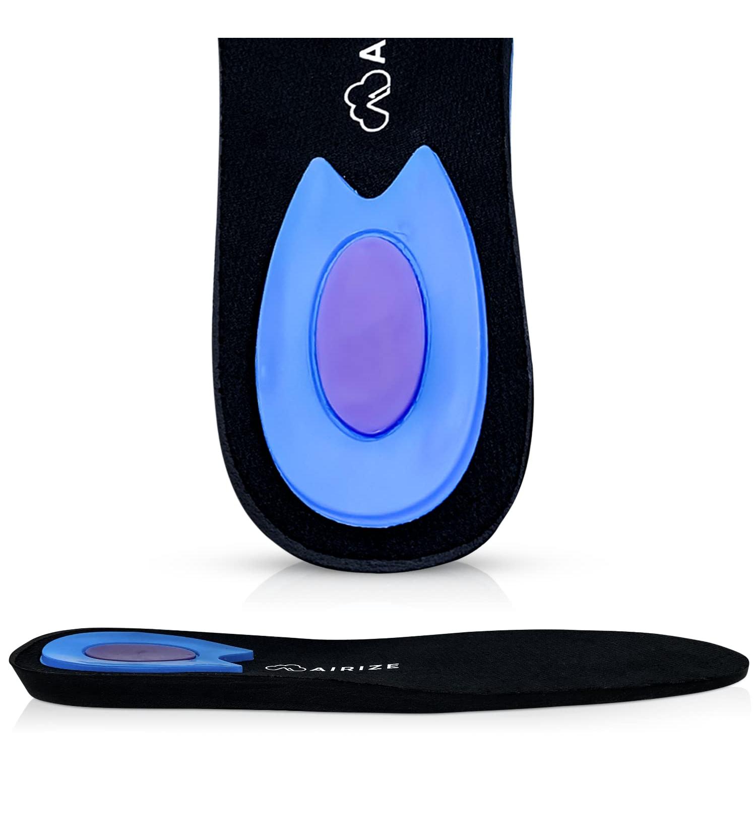 Height Increase Insoles for Men - Taller Shoe Inserts Anti-Squeak Wide Heel Airize Achilles Tendonitis Lift - Buy Online on GoSupps.com
