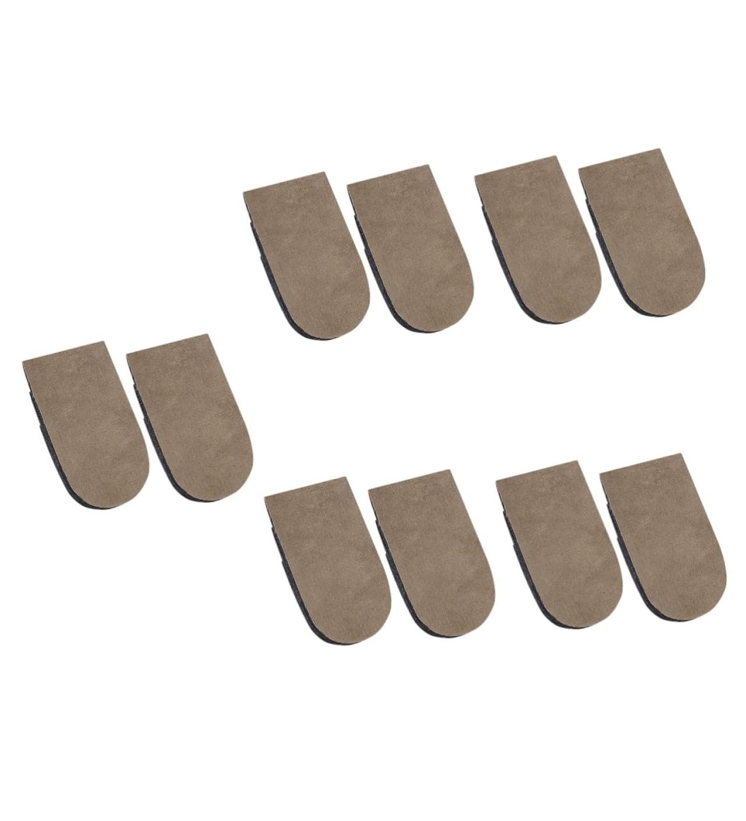 NOLITOY Heightening Half Pad - Breathable Heel Insoles for Men & Women | 5 Pairs Convenient Height Lift Inserts | Portable Rubber Shoe Pads - Buy Online on GoSupps.com