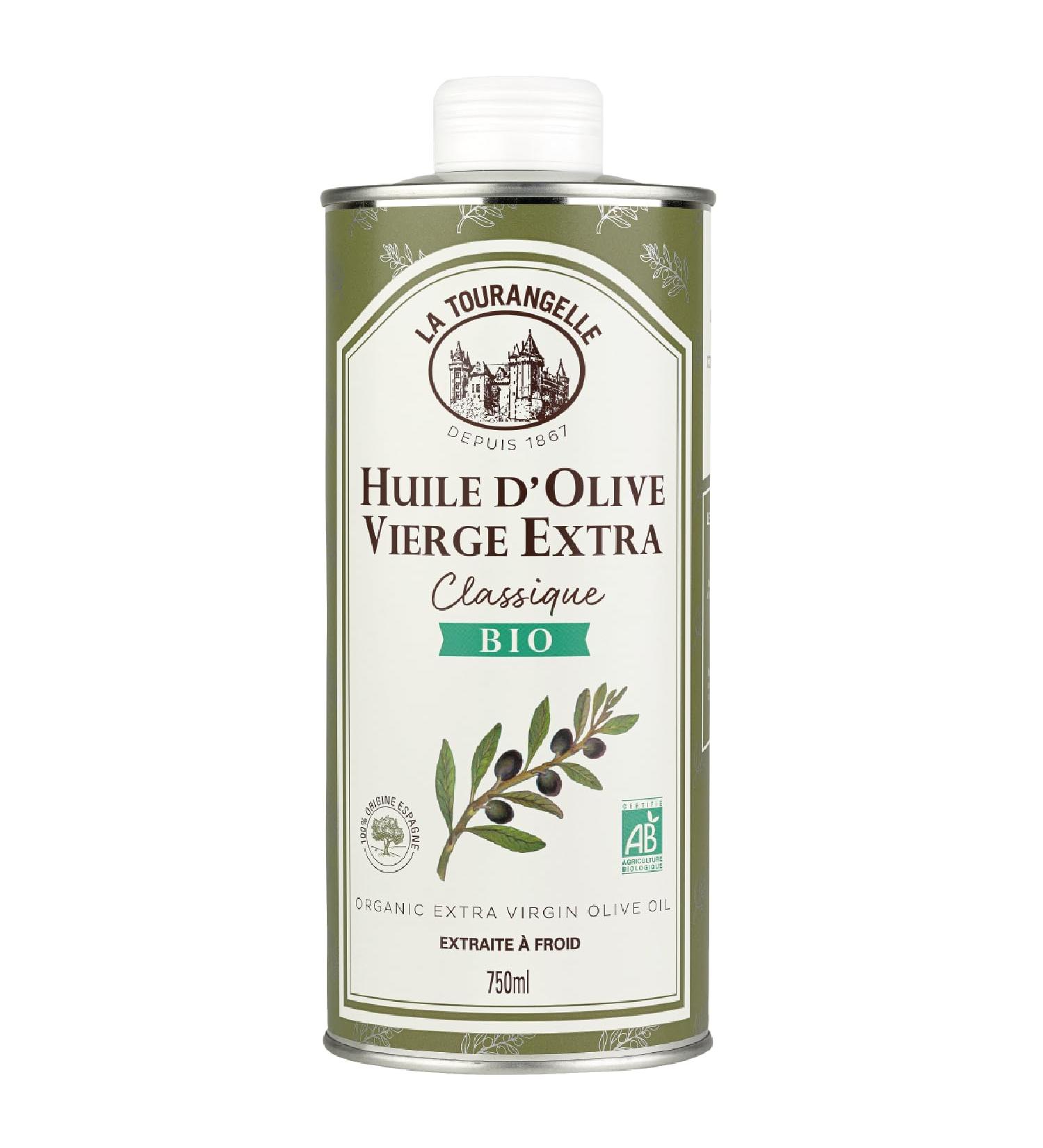 La Tourangelle - Extra virgin olive oil Organic - Cold extracted - Premium oil - Mix of arbequina and picual olives - 750ml - Buy Online on GoSupps.com
