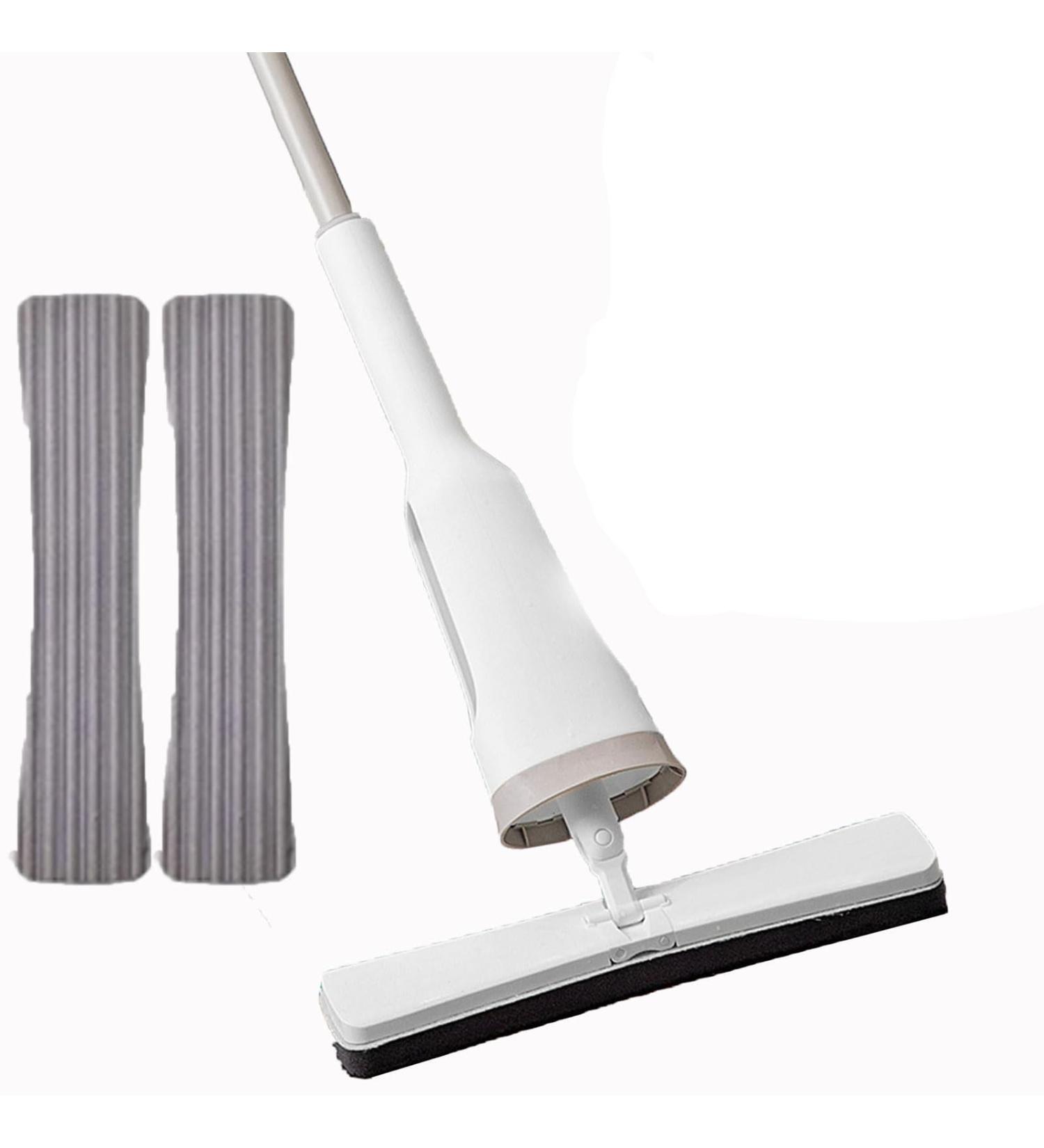 Easy Squeeze Butterfly Mop Lazy Person'S Self-Washing Flat Mop Self-Wash & Squeeze Dry Flat Mop Imitation Hand Twist Quick Dry Mop For Floor Cleaning With 2pcs Reusable Replacement Mop Pads Set - Buy Online on GoSupps.com