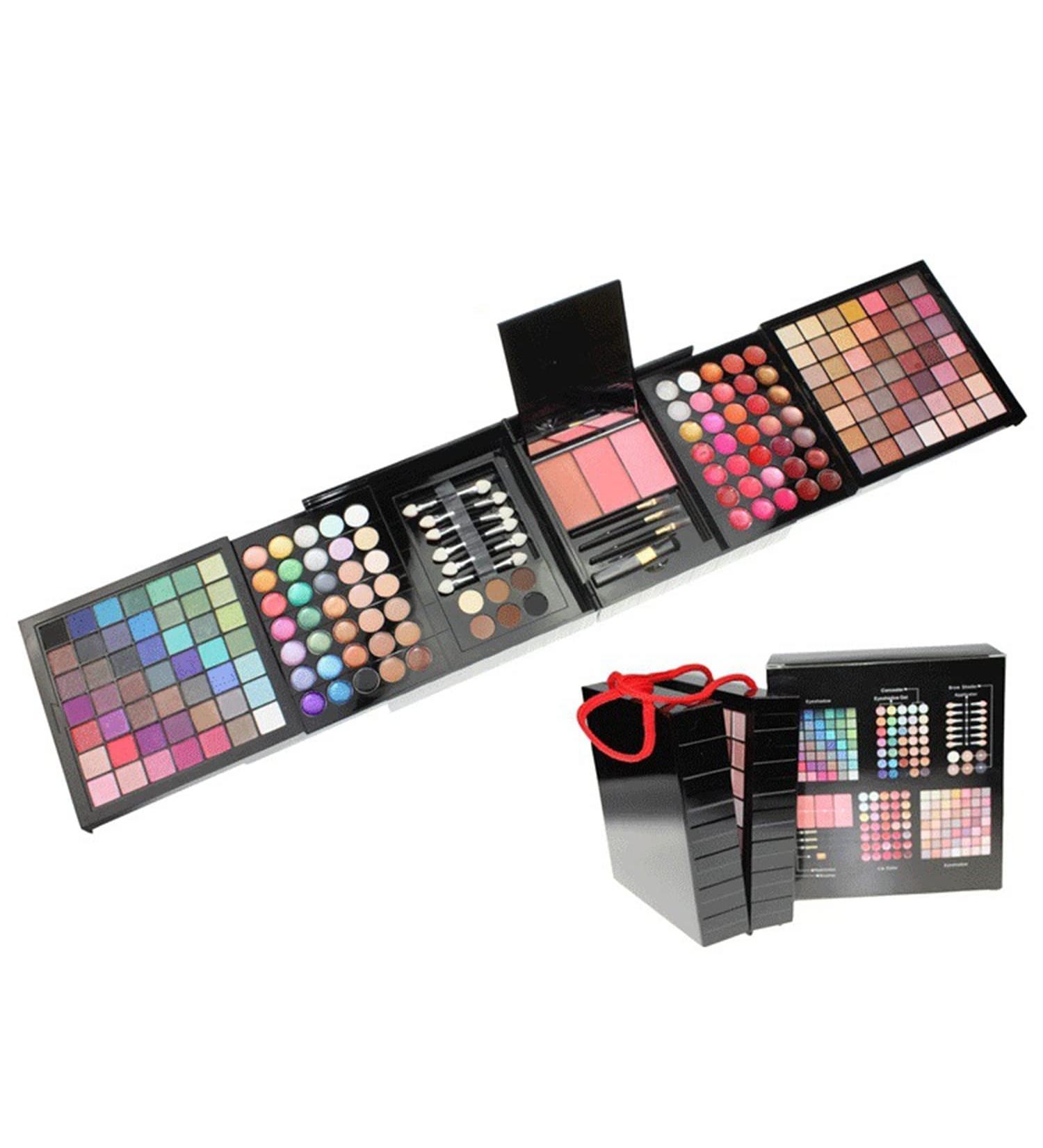 VIOLA HOUSE 177 Colors Eyeshadow Palette Makeup Set Stage Performances Party Professional Box Cosmetics Make-Up Cassette Set in Travel Kit Beauty Case with Mirror - Buy Online on GoSupps.com